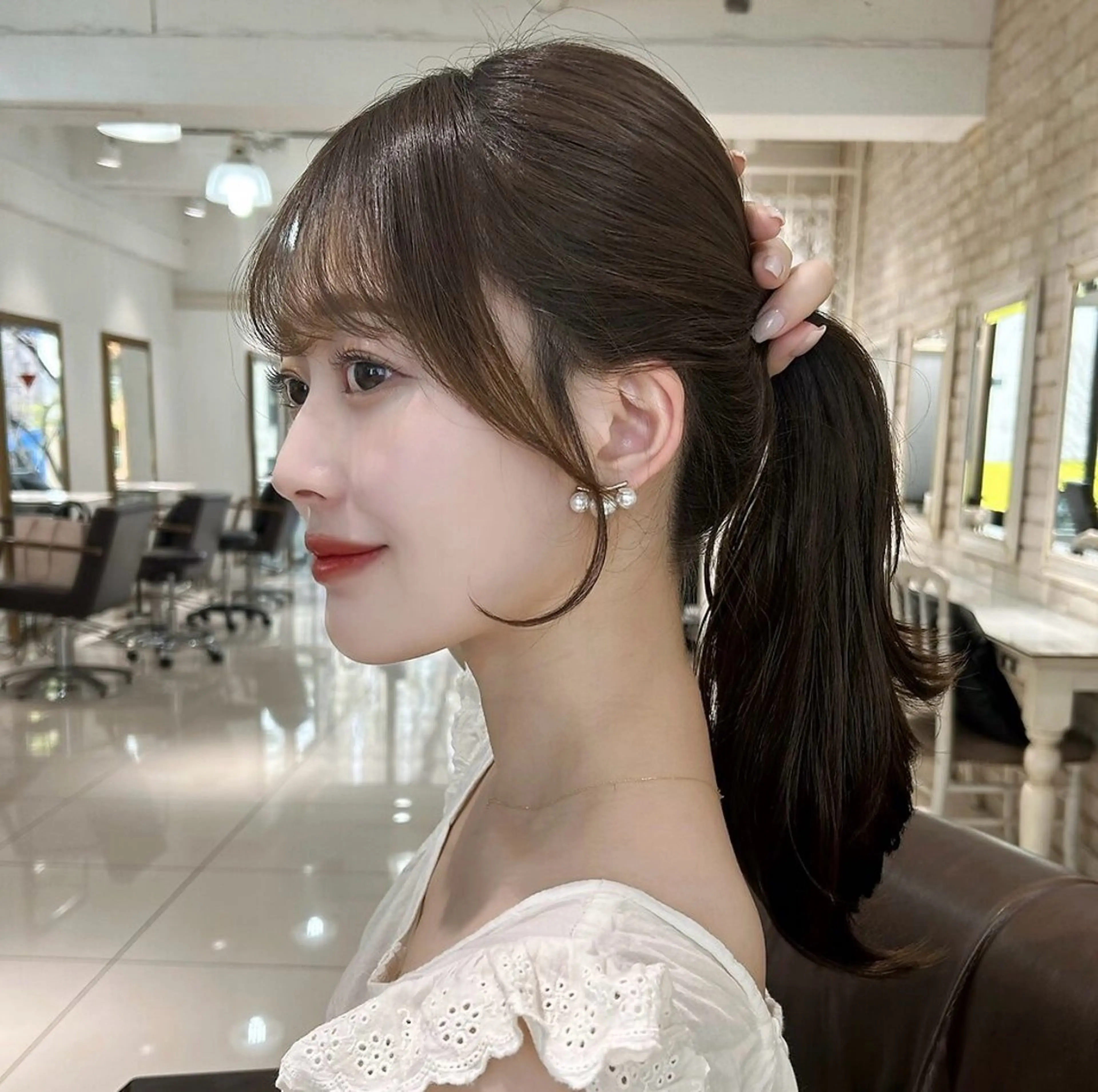 【簡単お手入れ】前髪、顔周りカット✂︎の写真