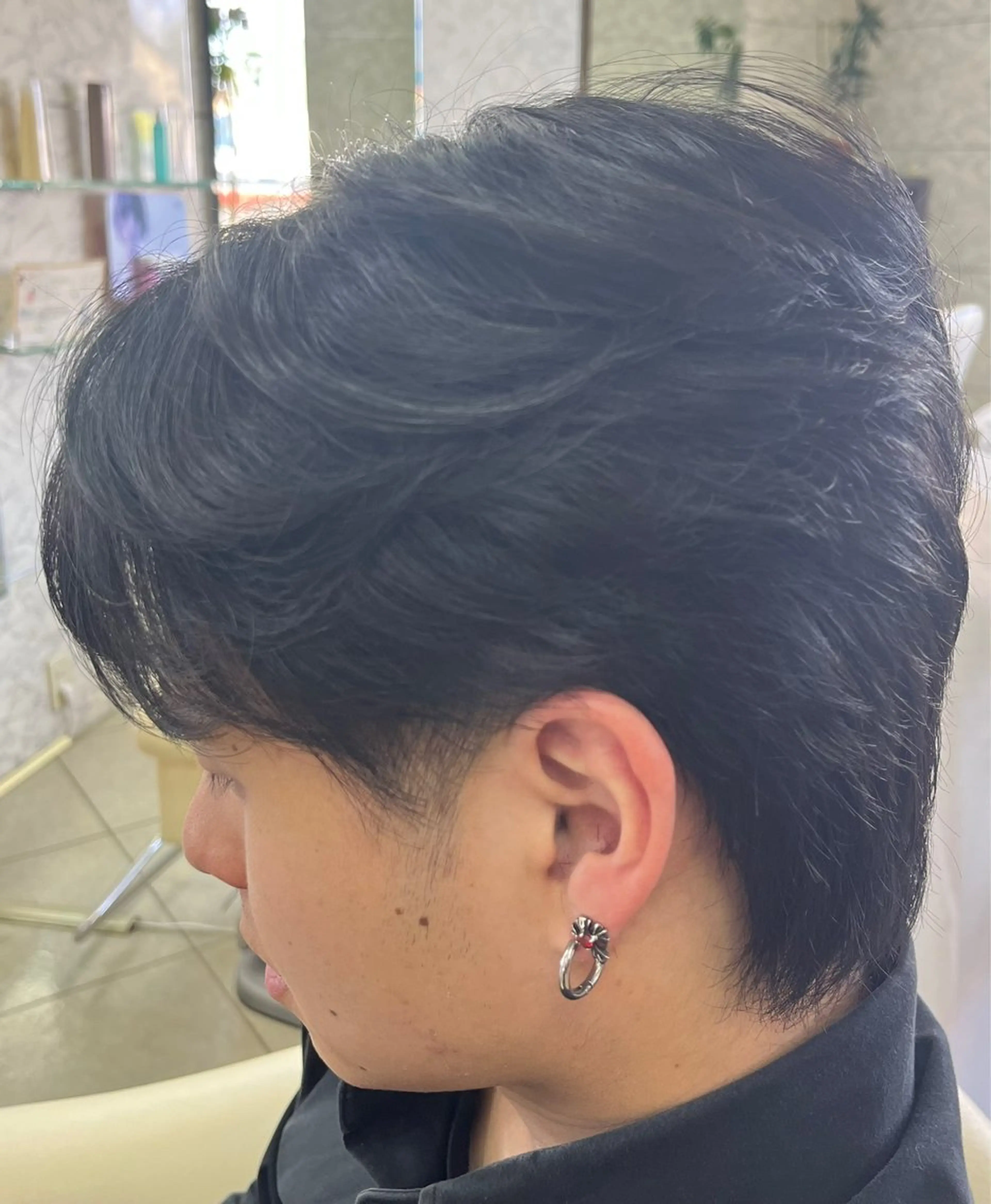 ミディアム ヘアアレンジ メンズ 熊谷 拓海のヘアスタイル