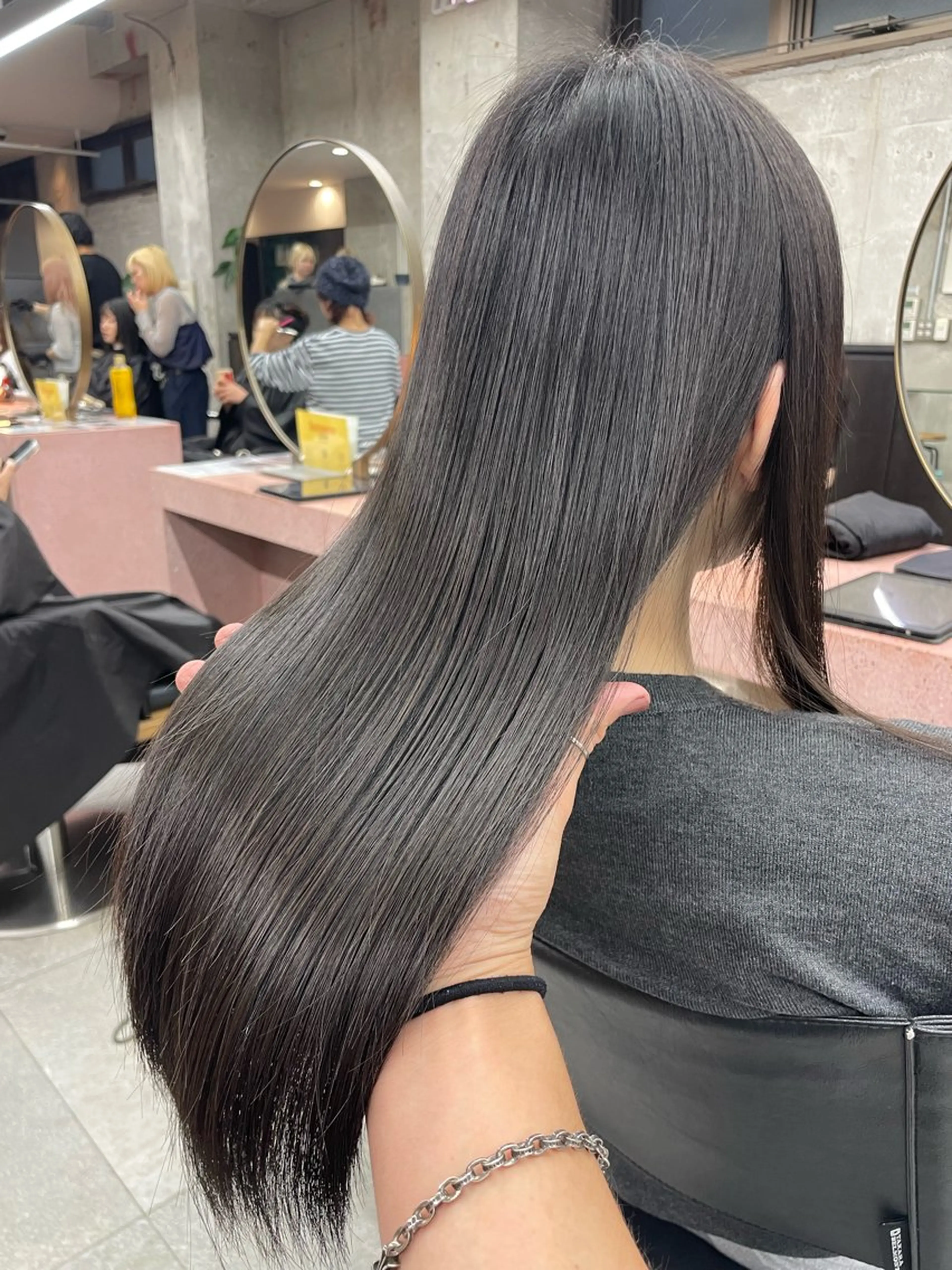 ロング カラー パーマ 酸性ストレート ストレートパーマ 縮毛矯正 トリートメント 江上拓郎/ショート /酸性ストレートのヘアスタイル