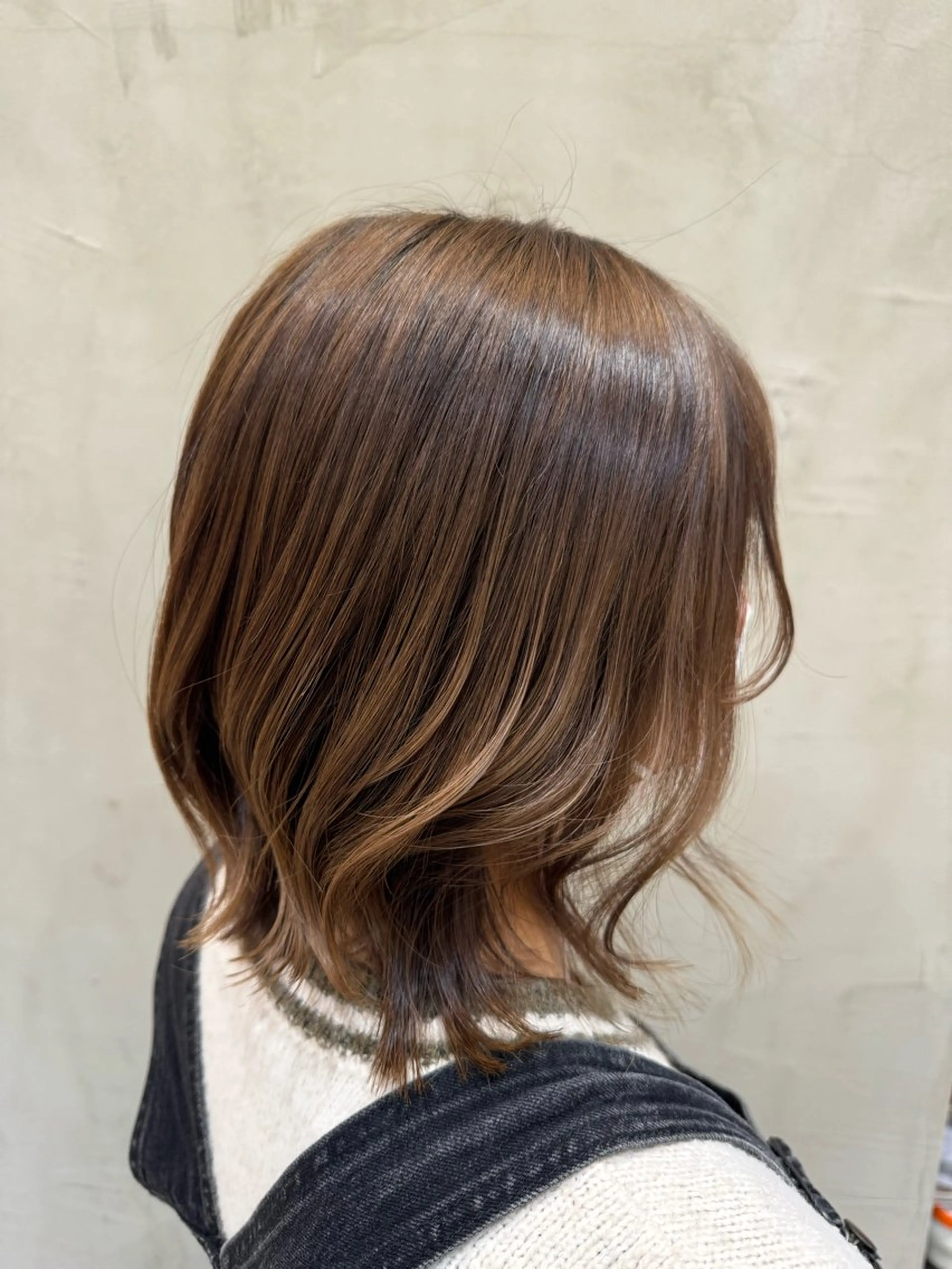 ミディアム 岡山 優芽のヘアスタイル