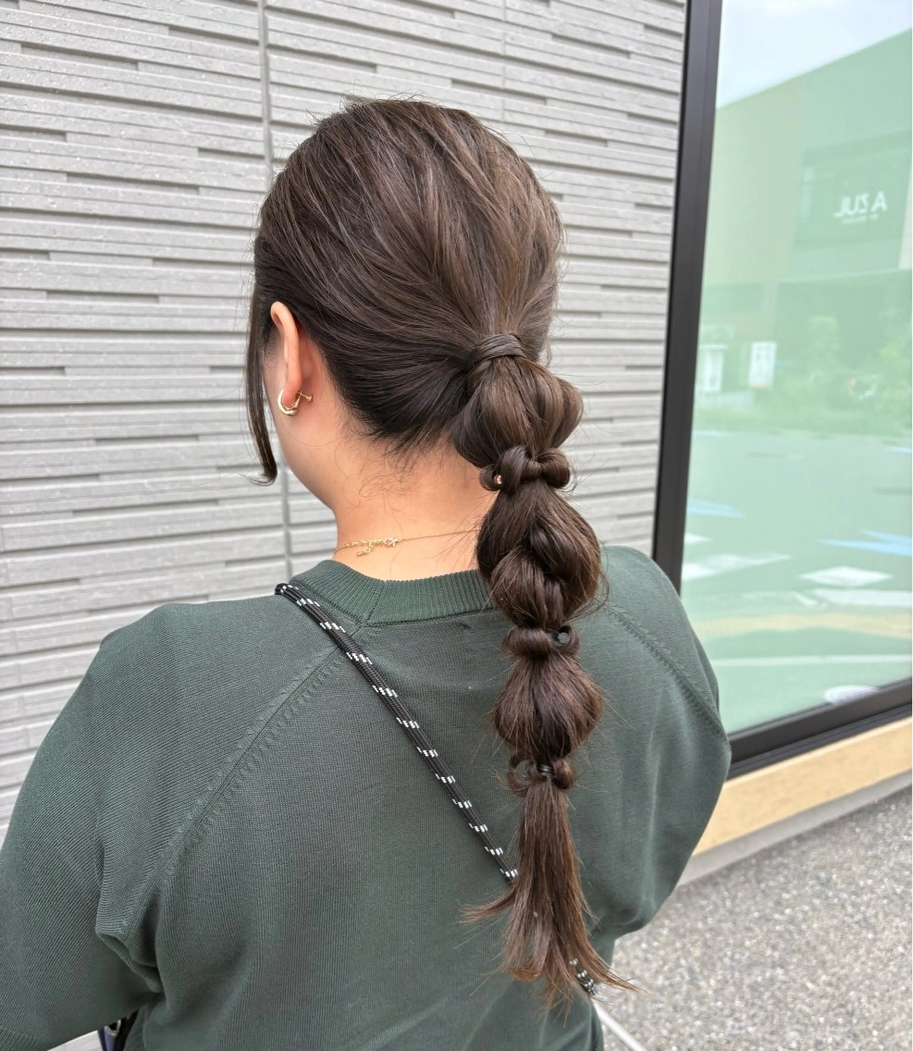 セミロング ヘアアレンジ Wカラーヘアアレンジ さあやのヘアスタイル