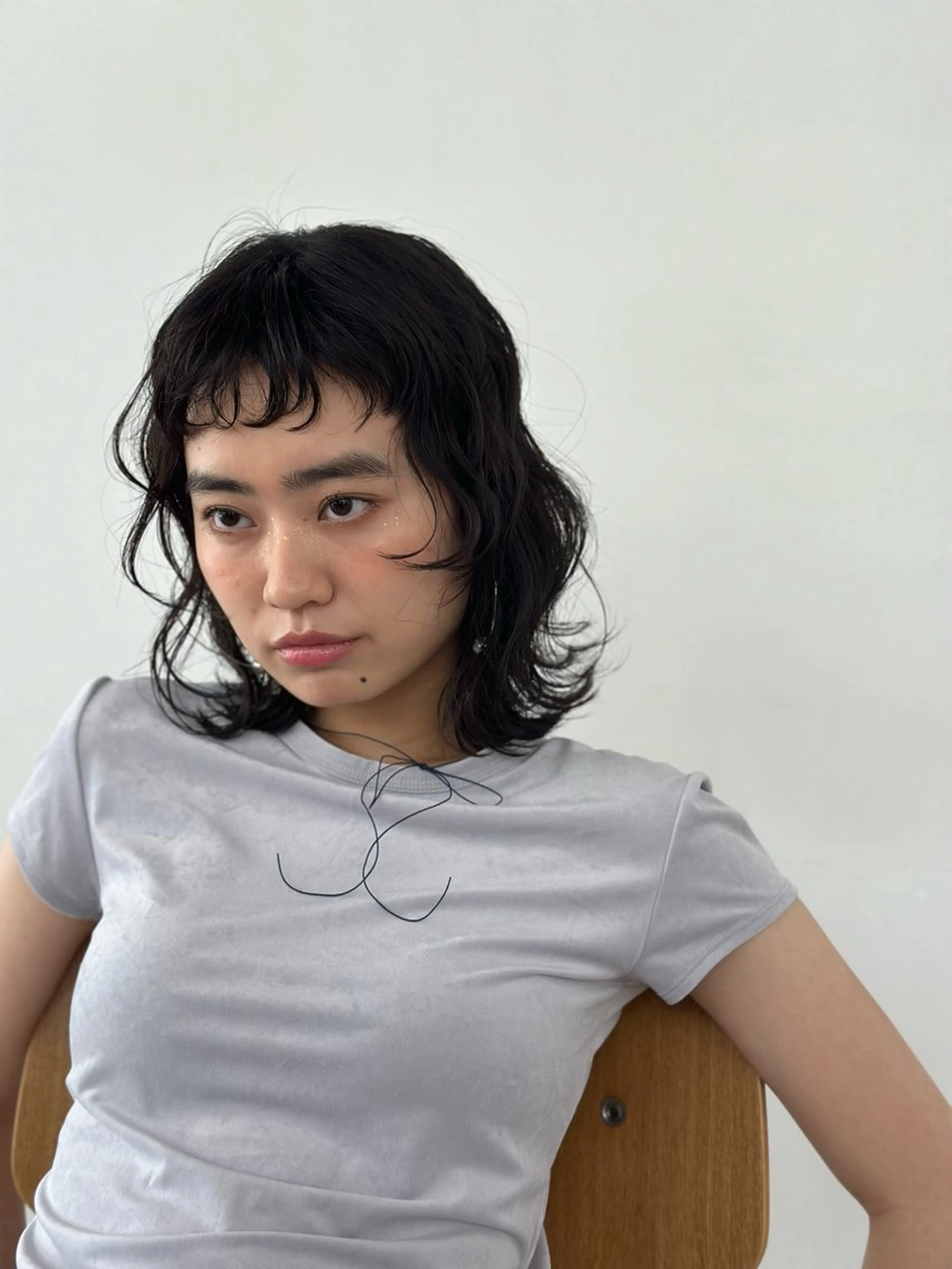 ミディアム パーマ ミディアムパーマ さとう あやかのヘアスタイル