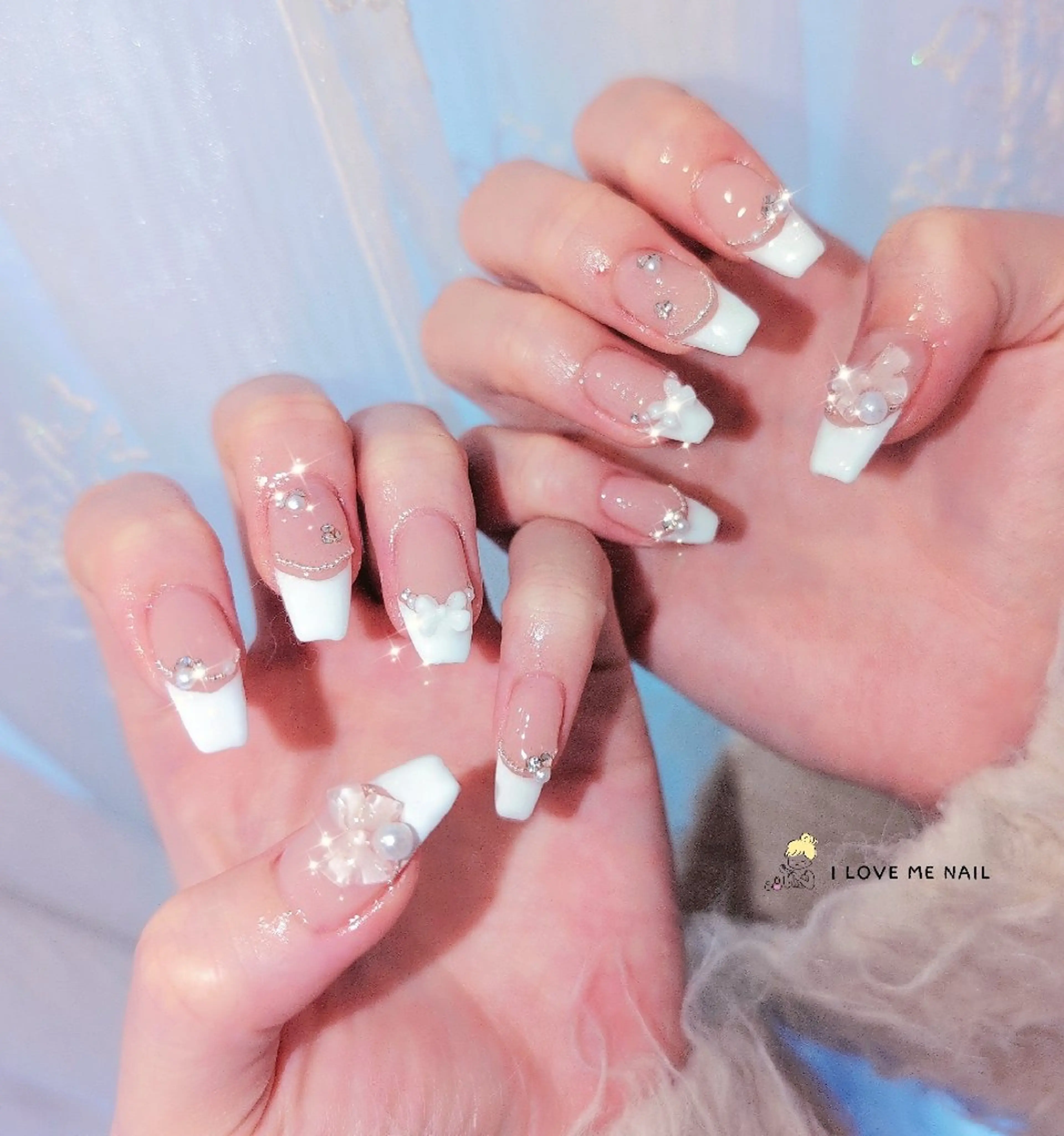ネイル 長さ出し ジェルネイル 韓国ネイル マグネットネイル ニュアンスネイル ハンドネイル I LOVE ME NAIL.｡.:*♡のネイルデザイン