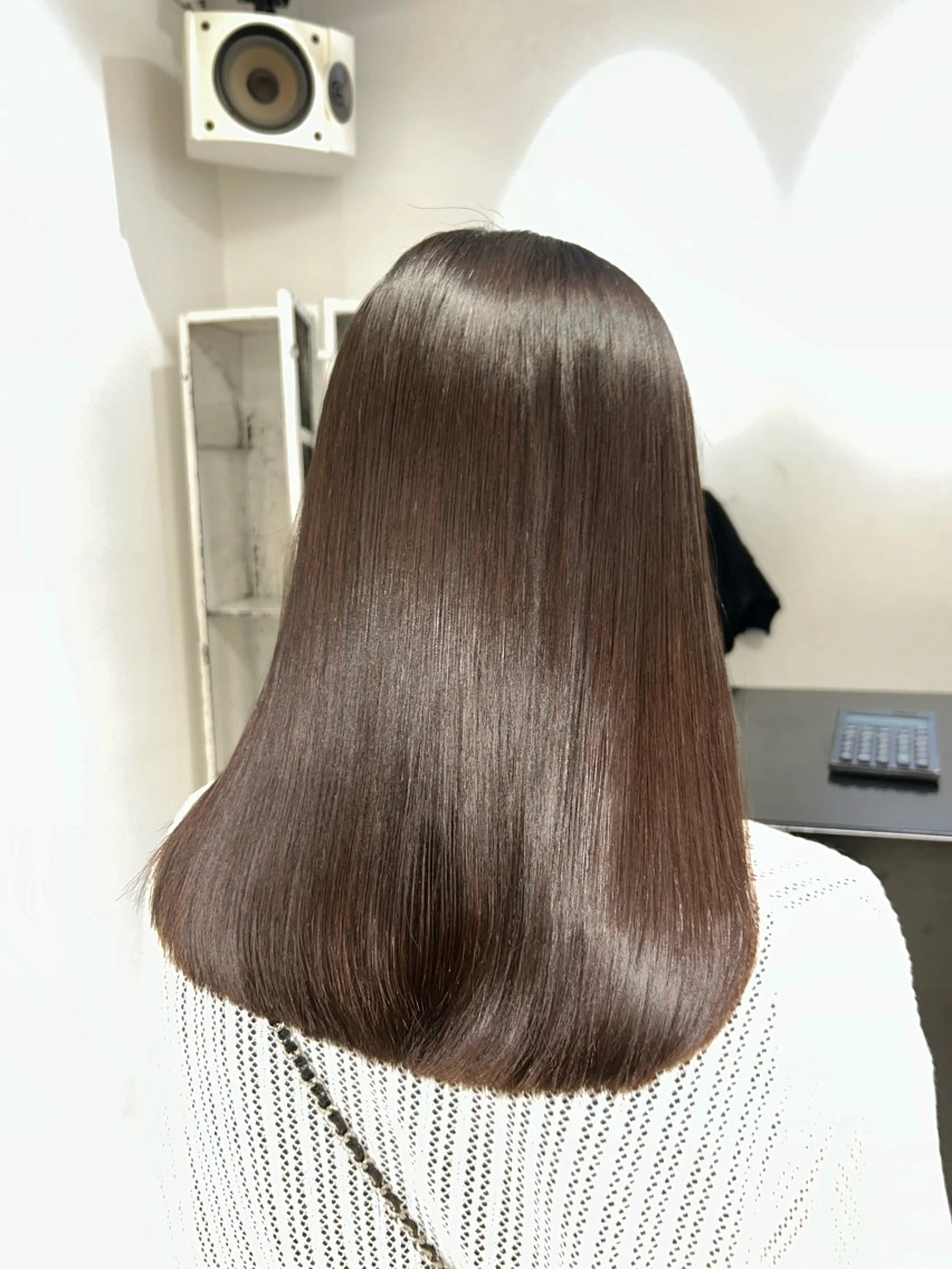 セミロング パーマ 縮毛矯正 カットモデル募集中/ 原宿/MOENOのヘアスタイル