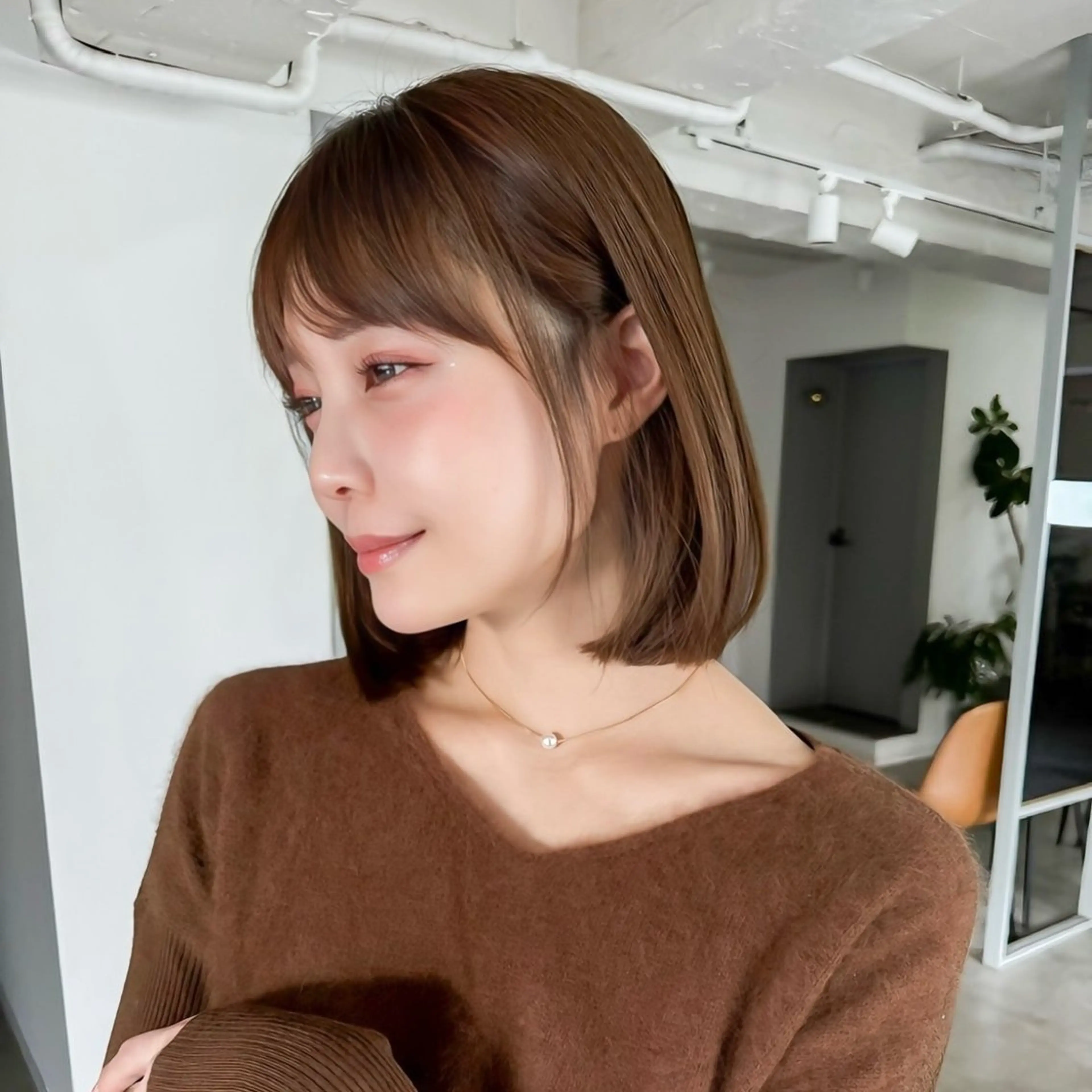 ミディアム カラー/レイヤー /カット泉谷七登のヘアスタイル