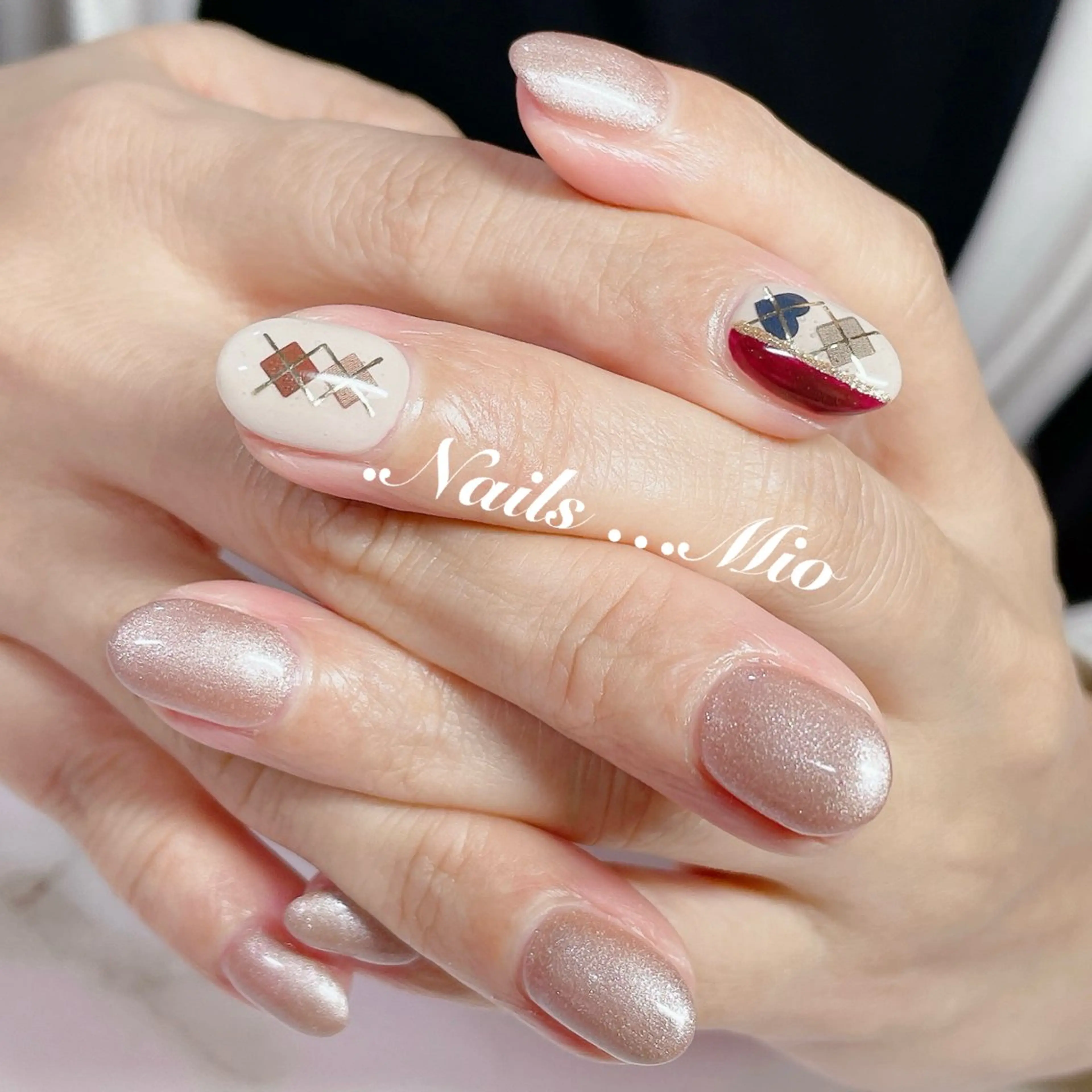 ネイル アートネイル ジェルネイル ワンカラーネイル .Nails Mio 赤羽西ネイルサロンのネイルデザイン