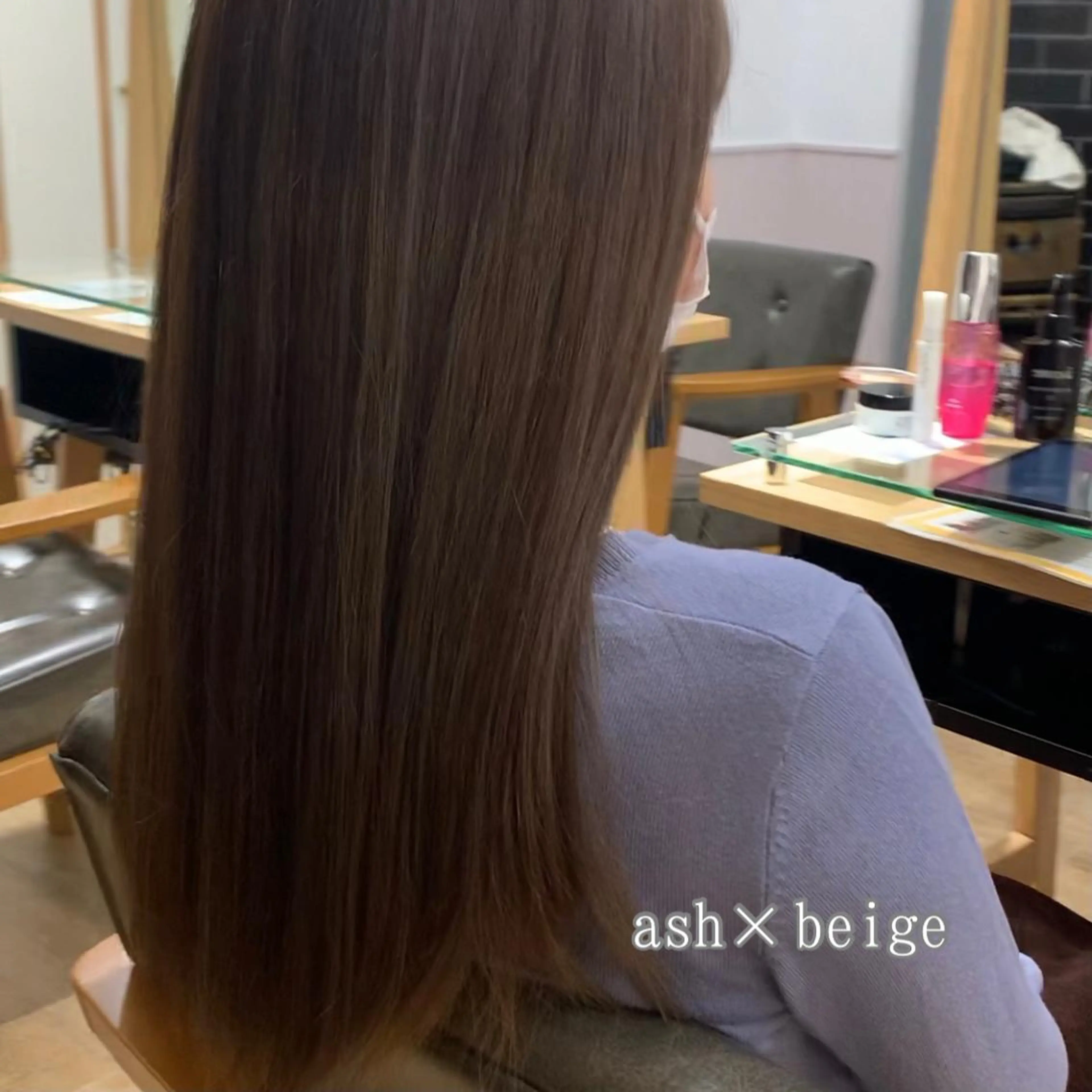 ミディアム カラー パーマ ヘアアレンジ メンズ キッズ ネイル マツエク・マツパ トリートメント レイヤーカット 🌿透け感カラーのヘアスタイル