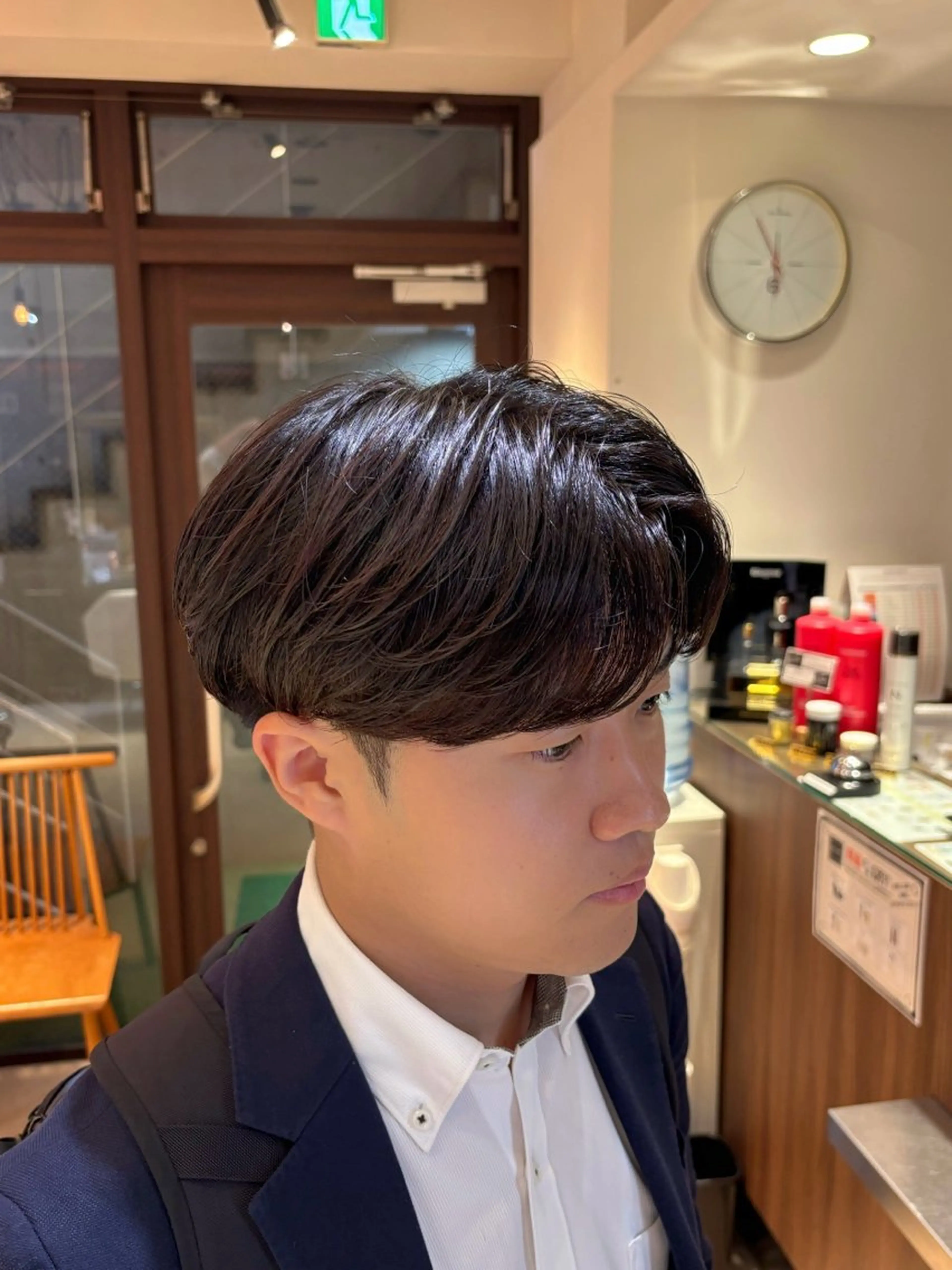 ショート パーマ メンズ カット パーマ カルマパーマ韓国ヘア shiryuのヘアスタイル