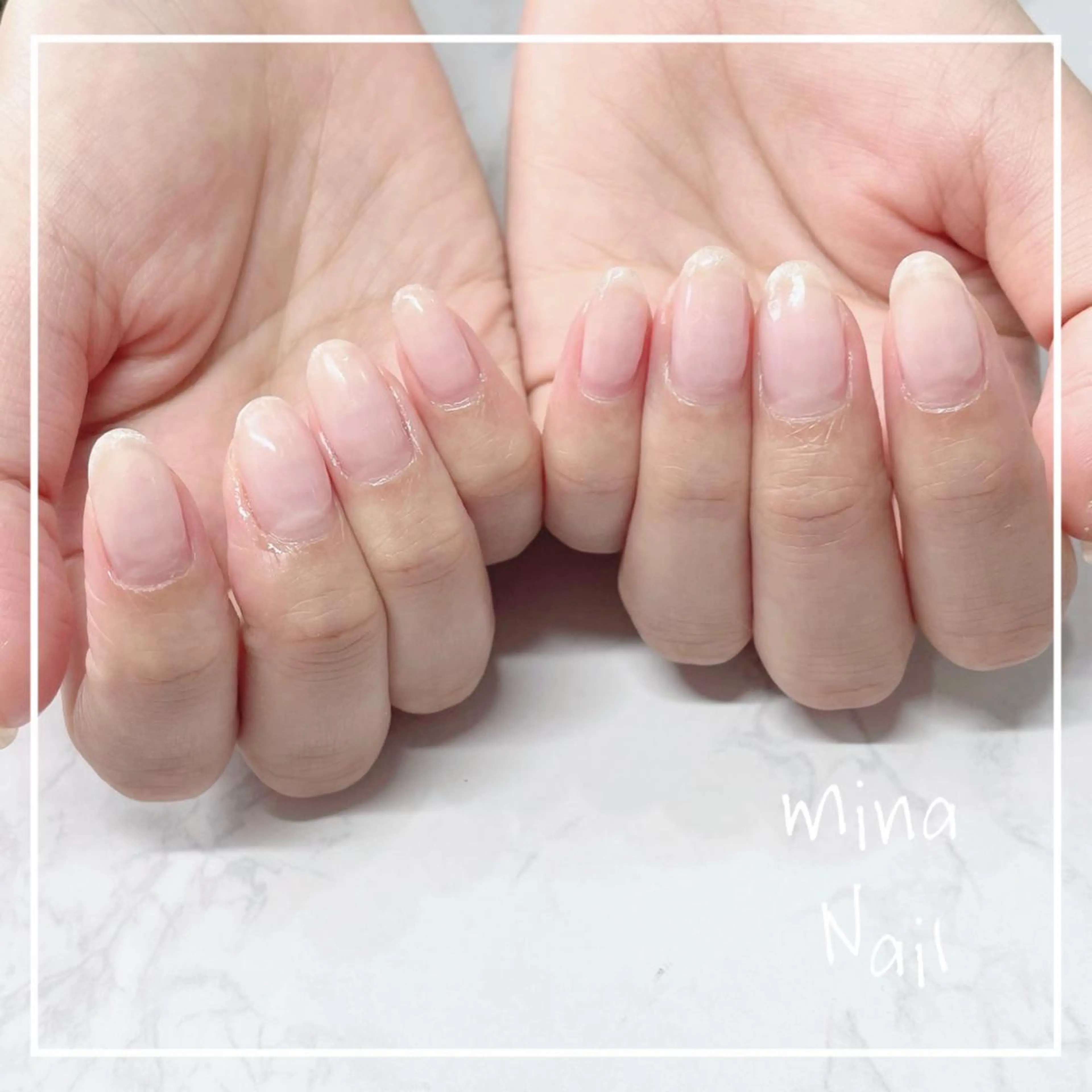 ネイル クリアネイル ジェルネイル マットネイル mina Nailのネイルデザイン