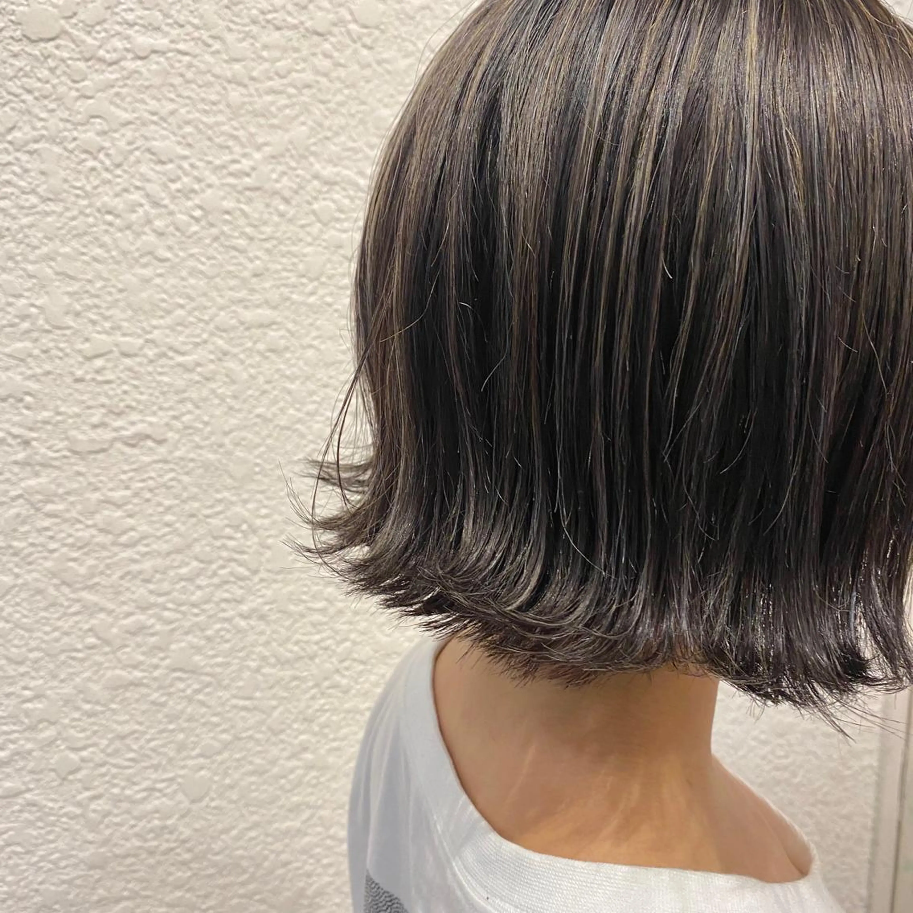 ショート カラー ハイライトカラー ボブ ハイライト ボブ/マンツーマン ミヒラケイタのヘアスタイル