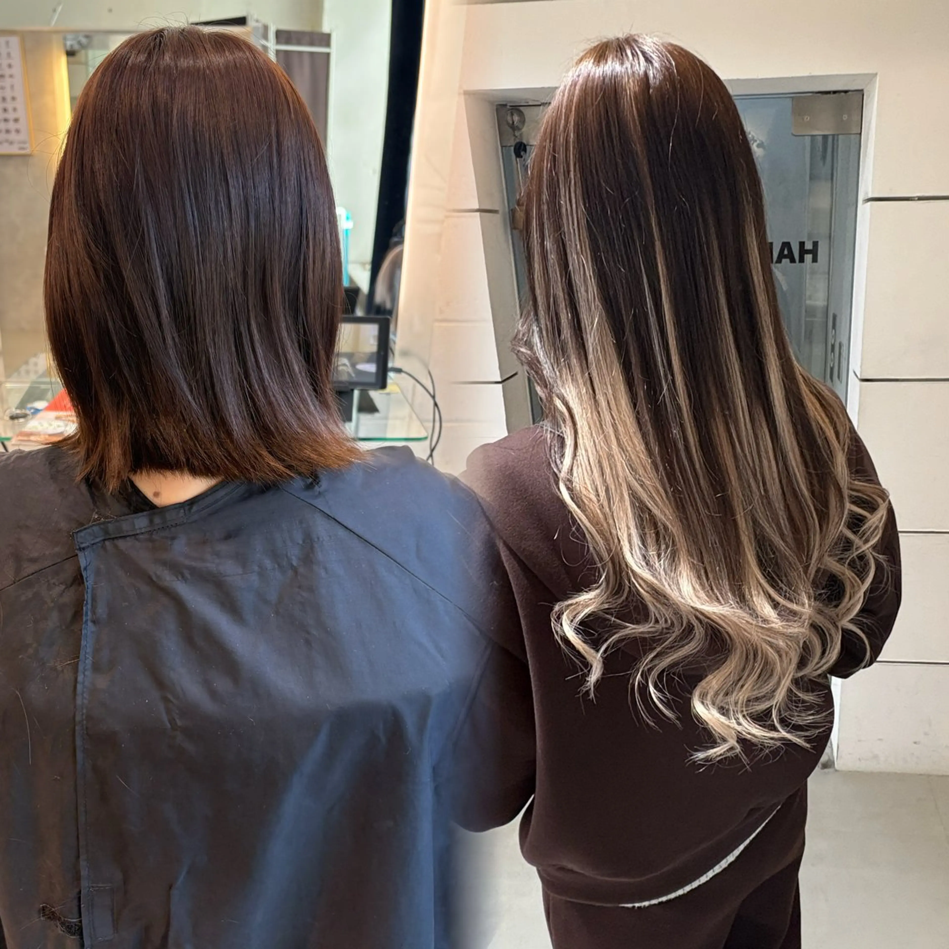 ロング エクステ レイヤーカット エクステ chic  有山 美瑠のヘアスタイル