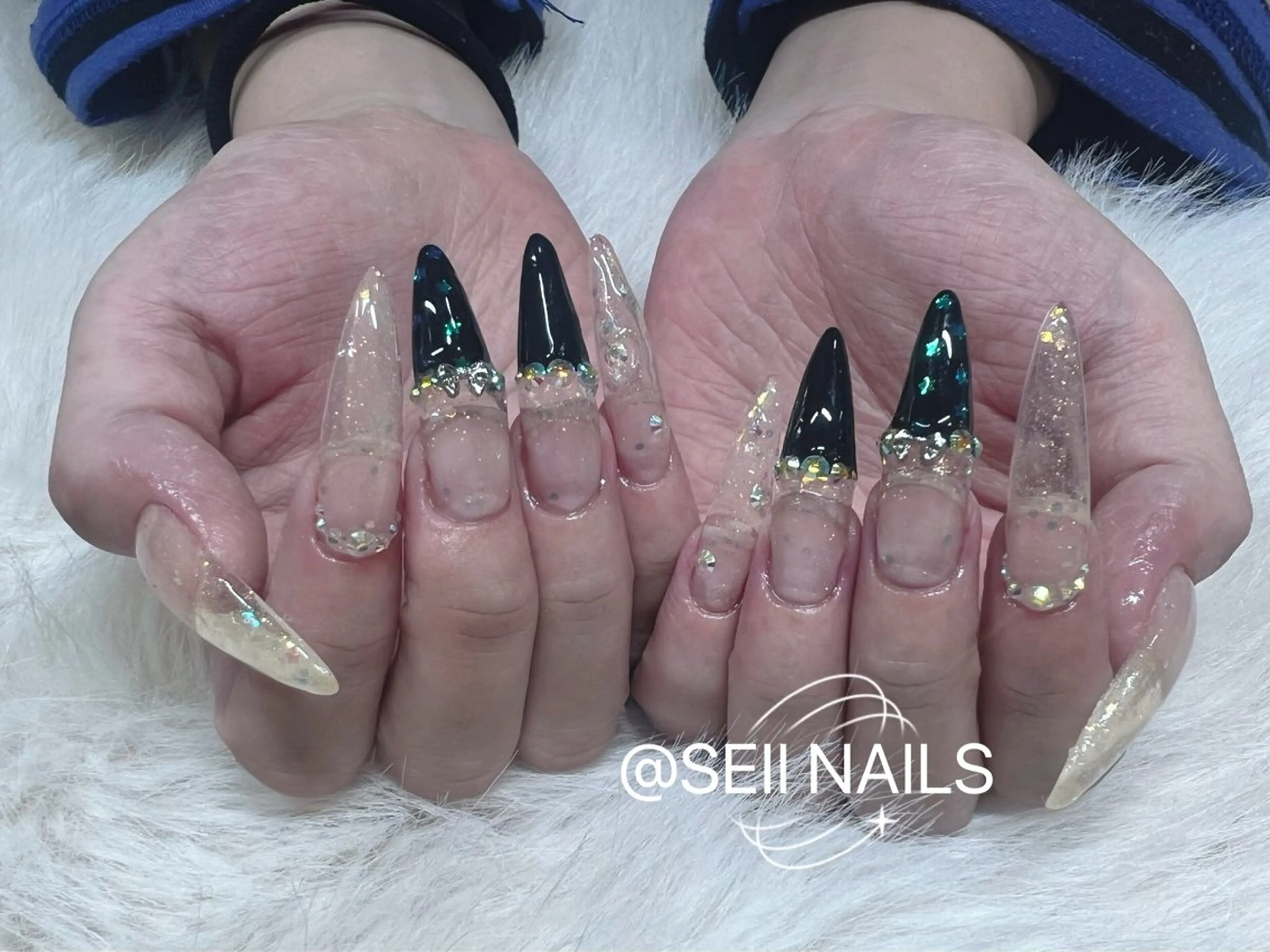 ネイル クリアネイル ジェルネイル ハンドネイル SEII_NAILS SEIIのネイルデザイン