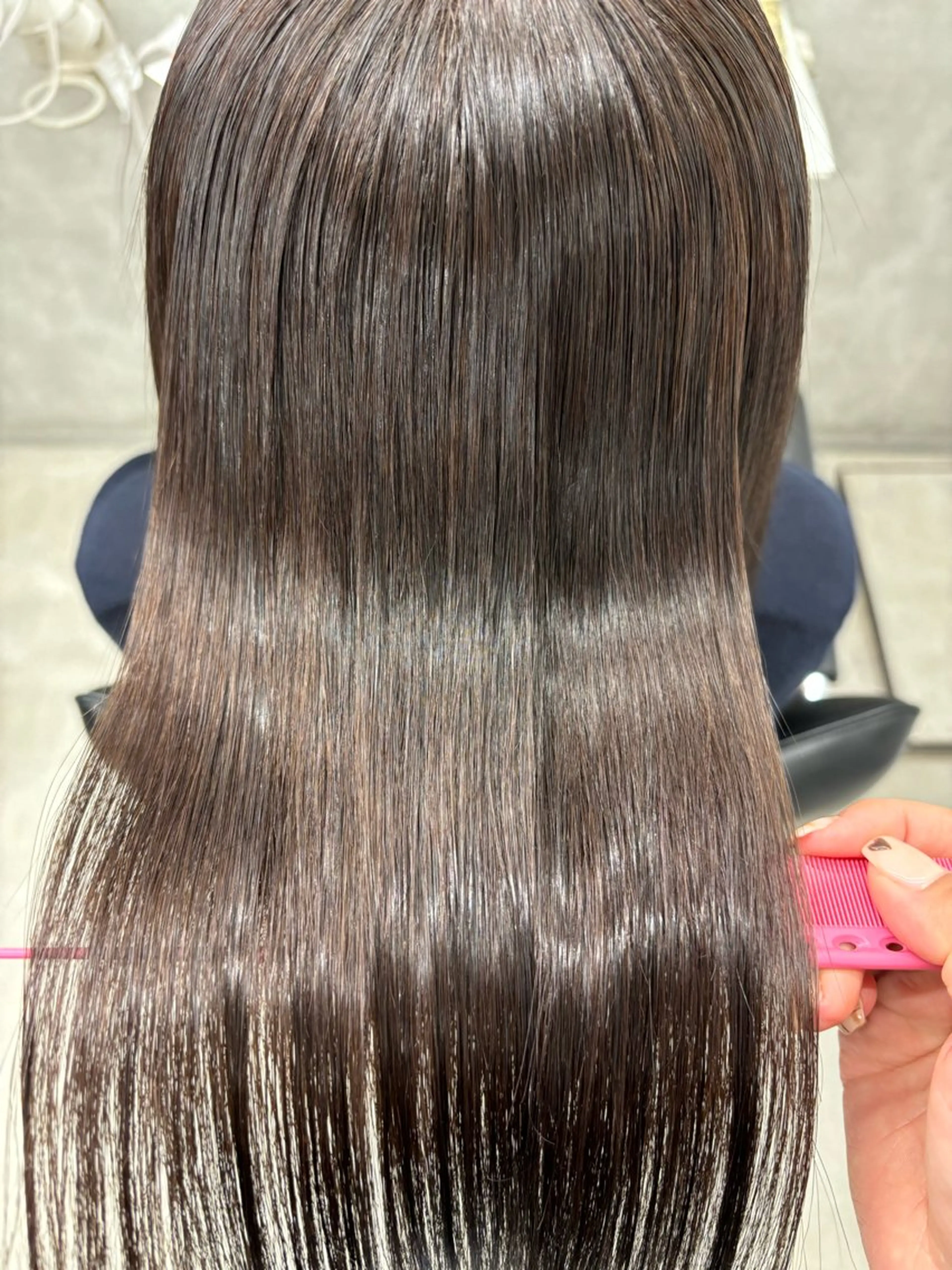ロング カラー 髪質改善 縮毛矯正 トリートメント すぐ巻ける縮毛矯正 🍀勝倉　麗のヘアスタイル