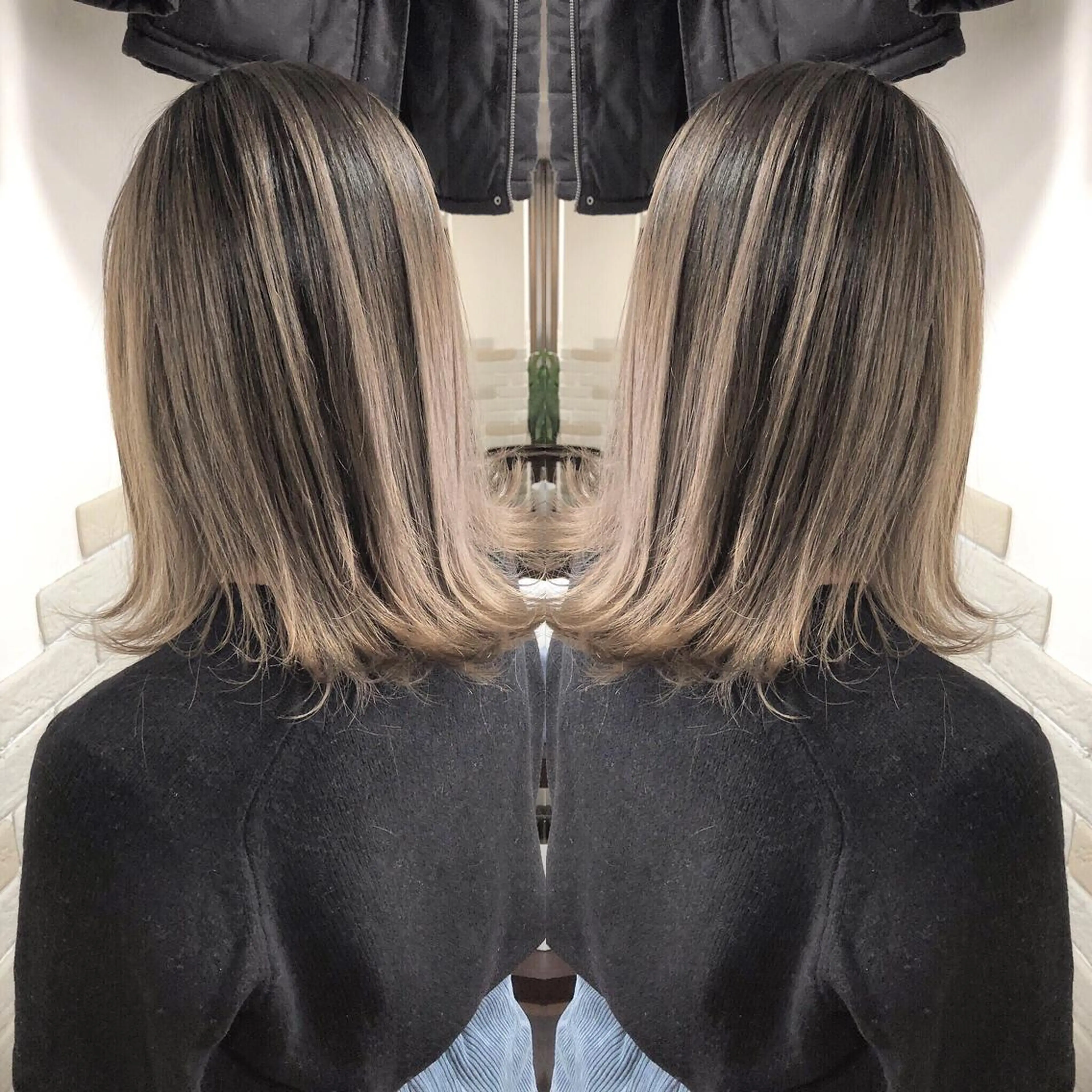 カラー ヘアカラー 林 バンフムのヘアスタイル