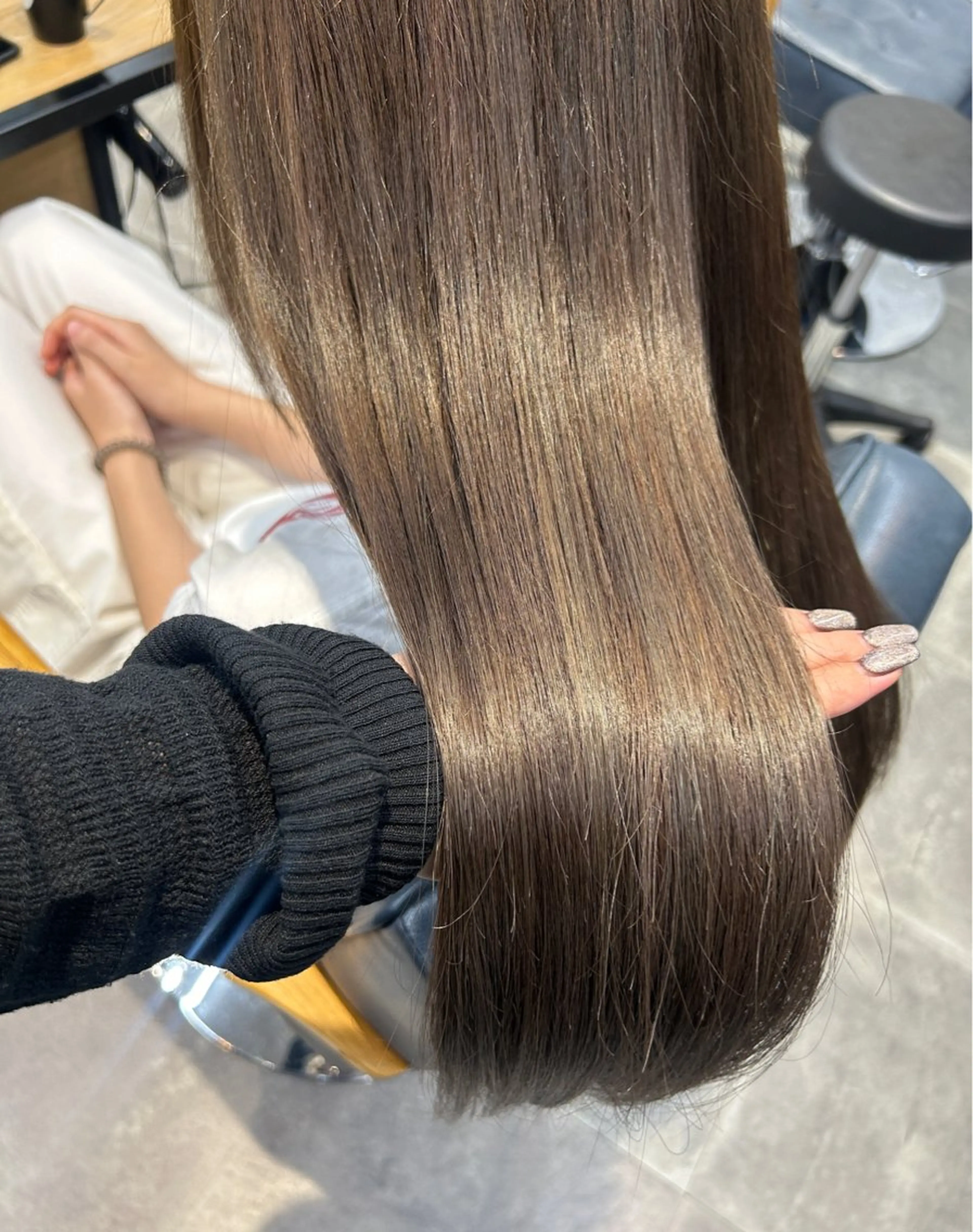 ロング カラー ヘアカラー トリートメント newi梅田🫧韓国 ヘア🫧sakiのヘアスタイル