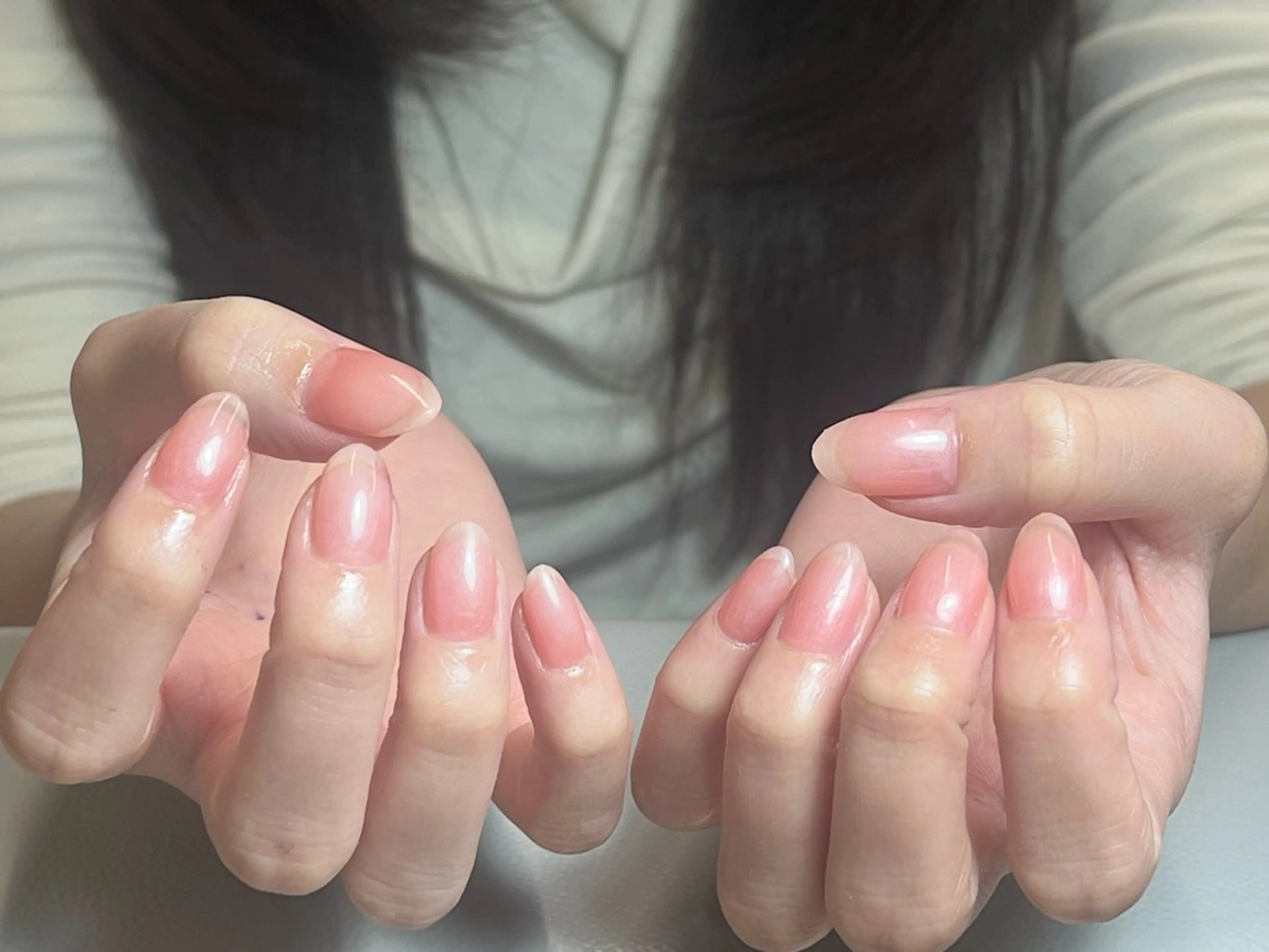 ネイル アートネイル 韓国ネイル 持ち込み ニュアンスネイル ワンカラーネイル ハンドネイル イブ ネイリのネイルデザイン