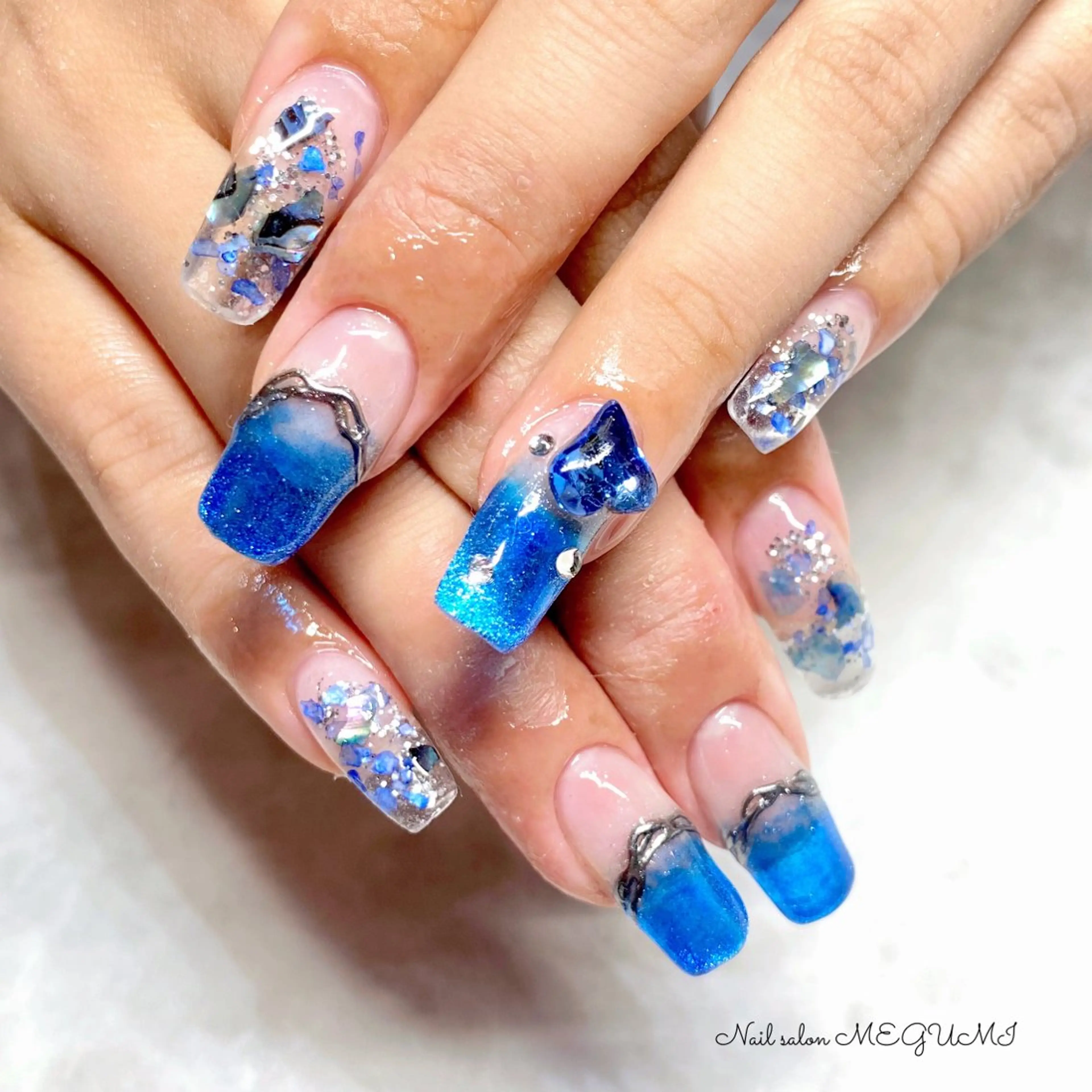 ネイル 持ち込み スカルプネイル Nail salon MEGUMIのネイルデザイン