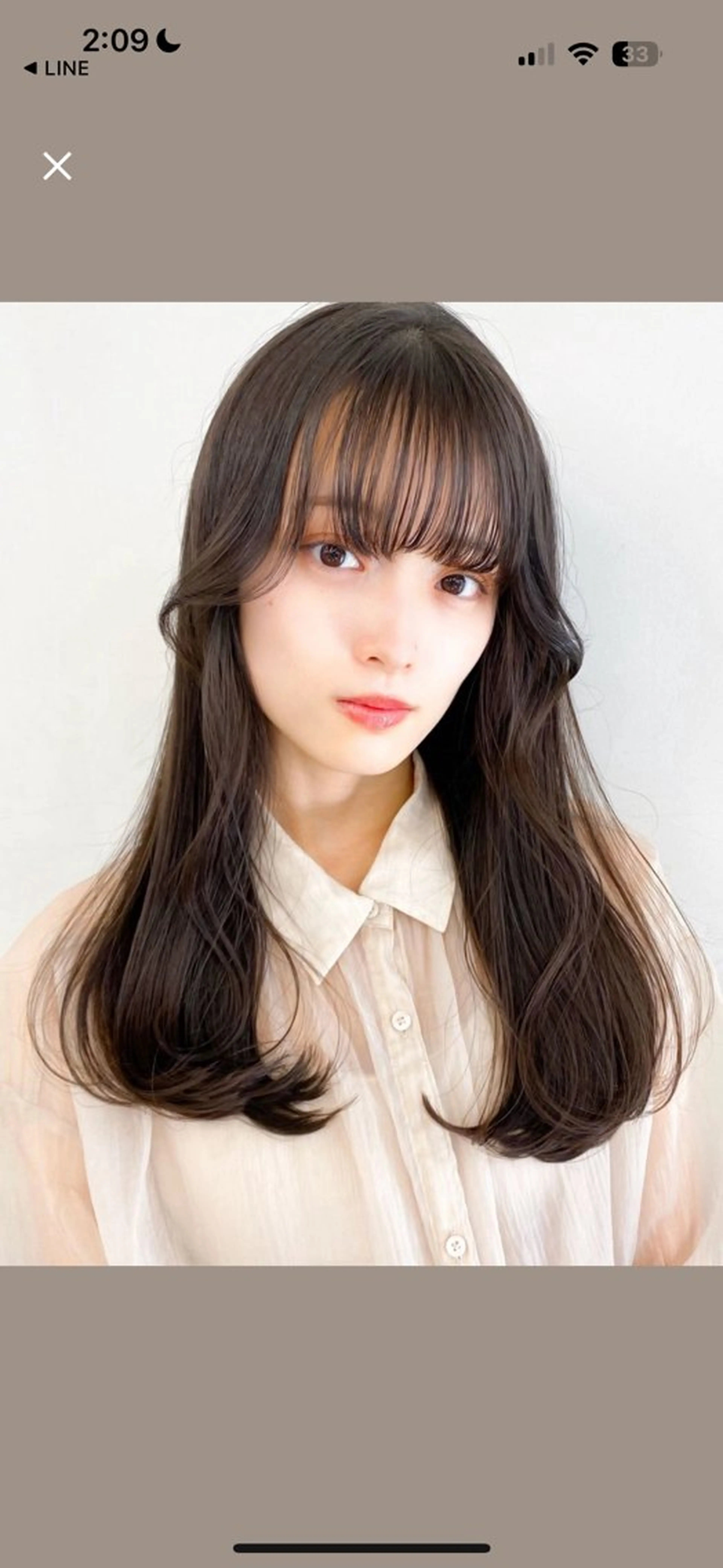 セミロング 縮毛矯正 トリートメント センター南　髪質改善 大引　優のヘアスタイル