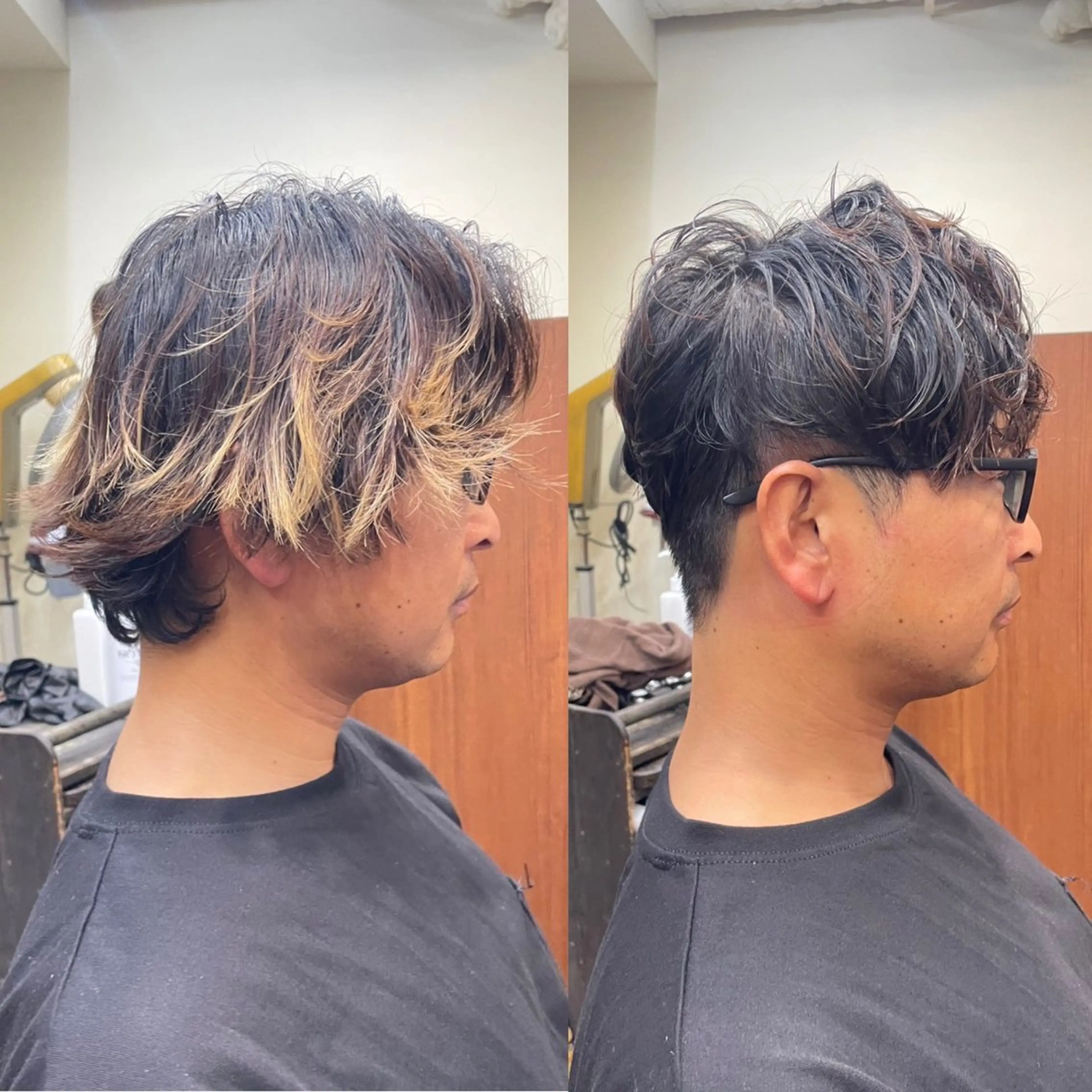 ショート パーマ メンズ カット パーマ 💈トレサンパ 💈金山駅✂︎愛実のヘアスタイル