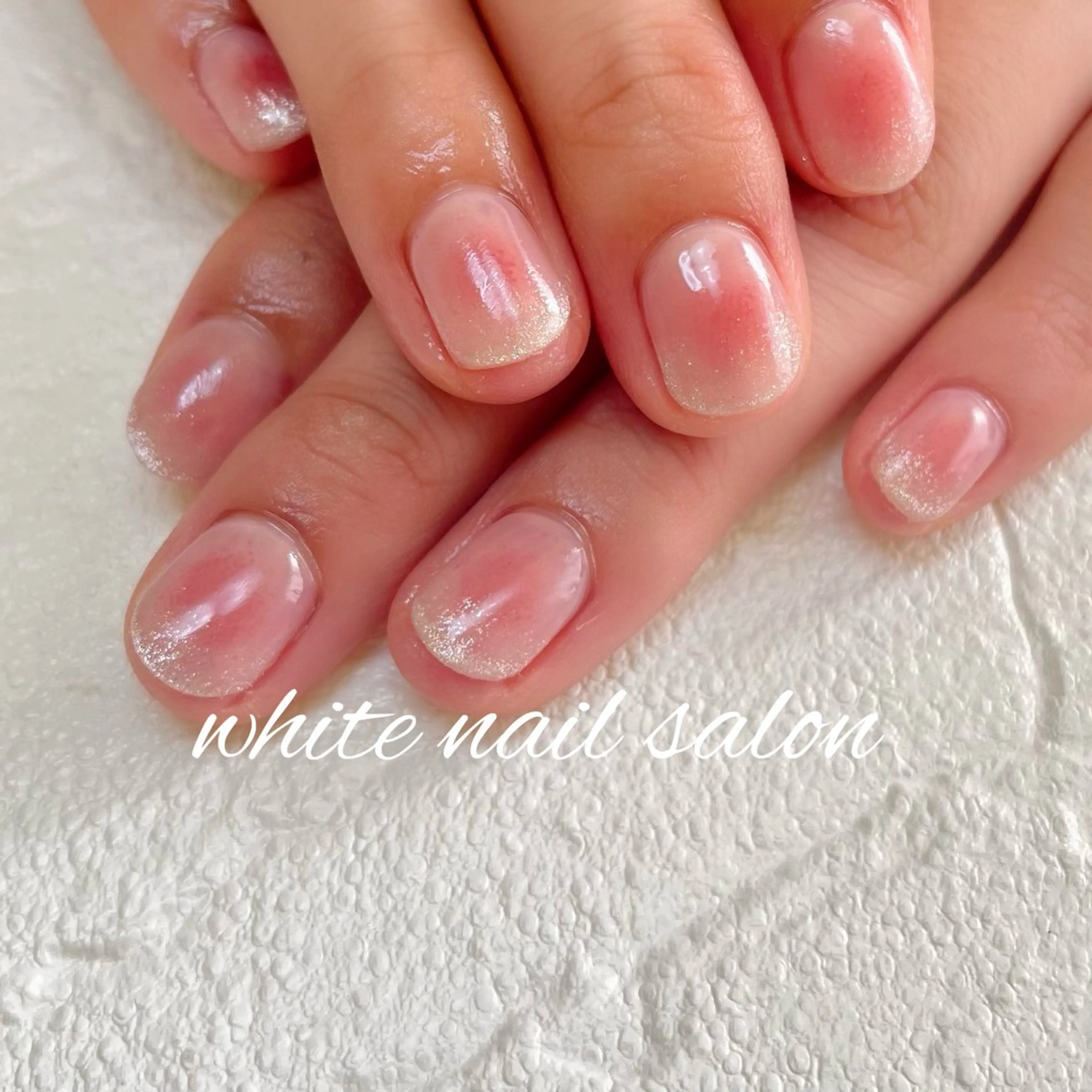 ネイル ラメ(グリッター) 持ち込み ハンドネイル white nail salonのネイルデザイン