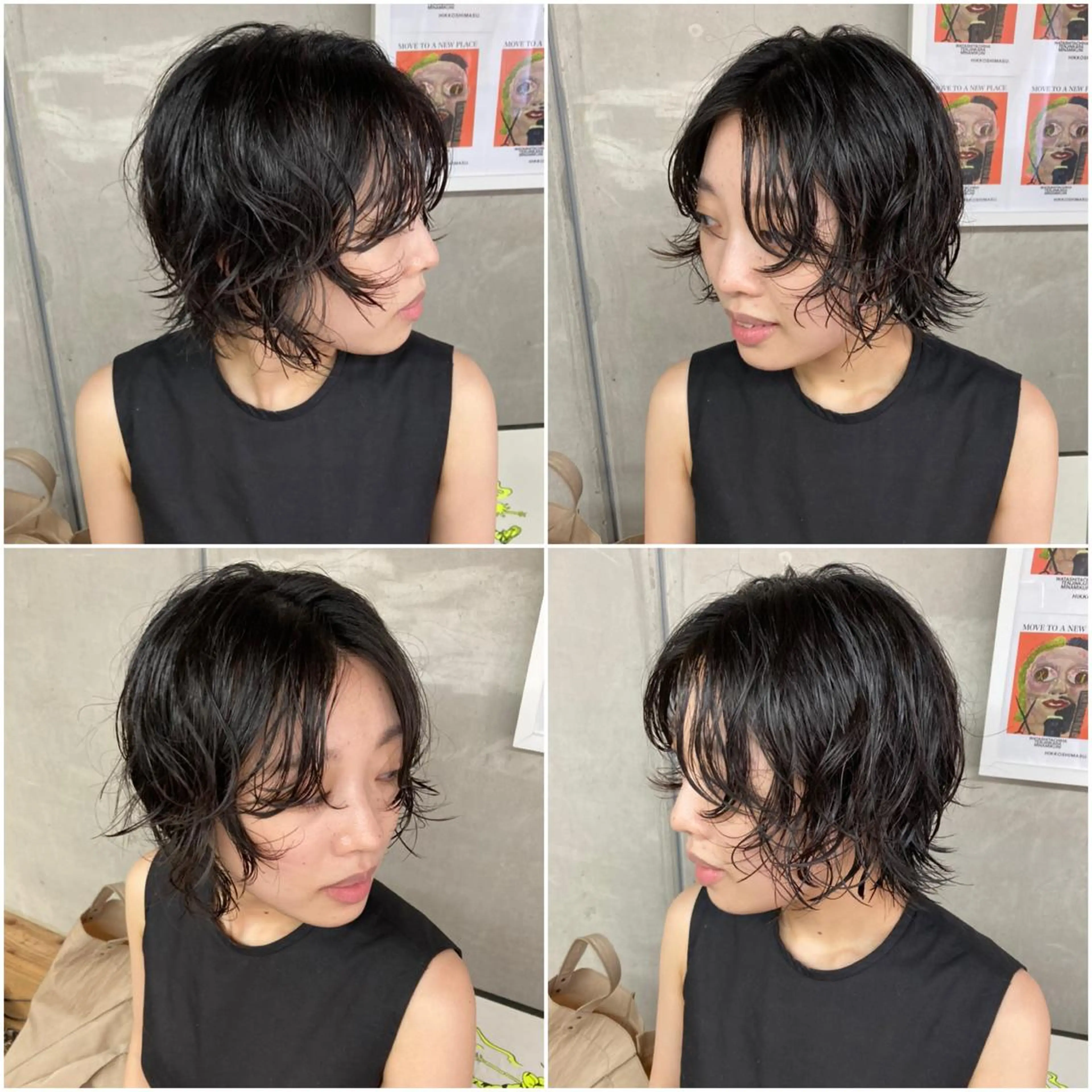 ショート カラー パーマ ヘアアレンジ MAEDA MADOKAのヘアスタイル