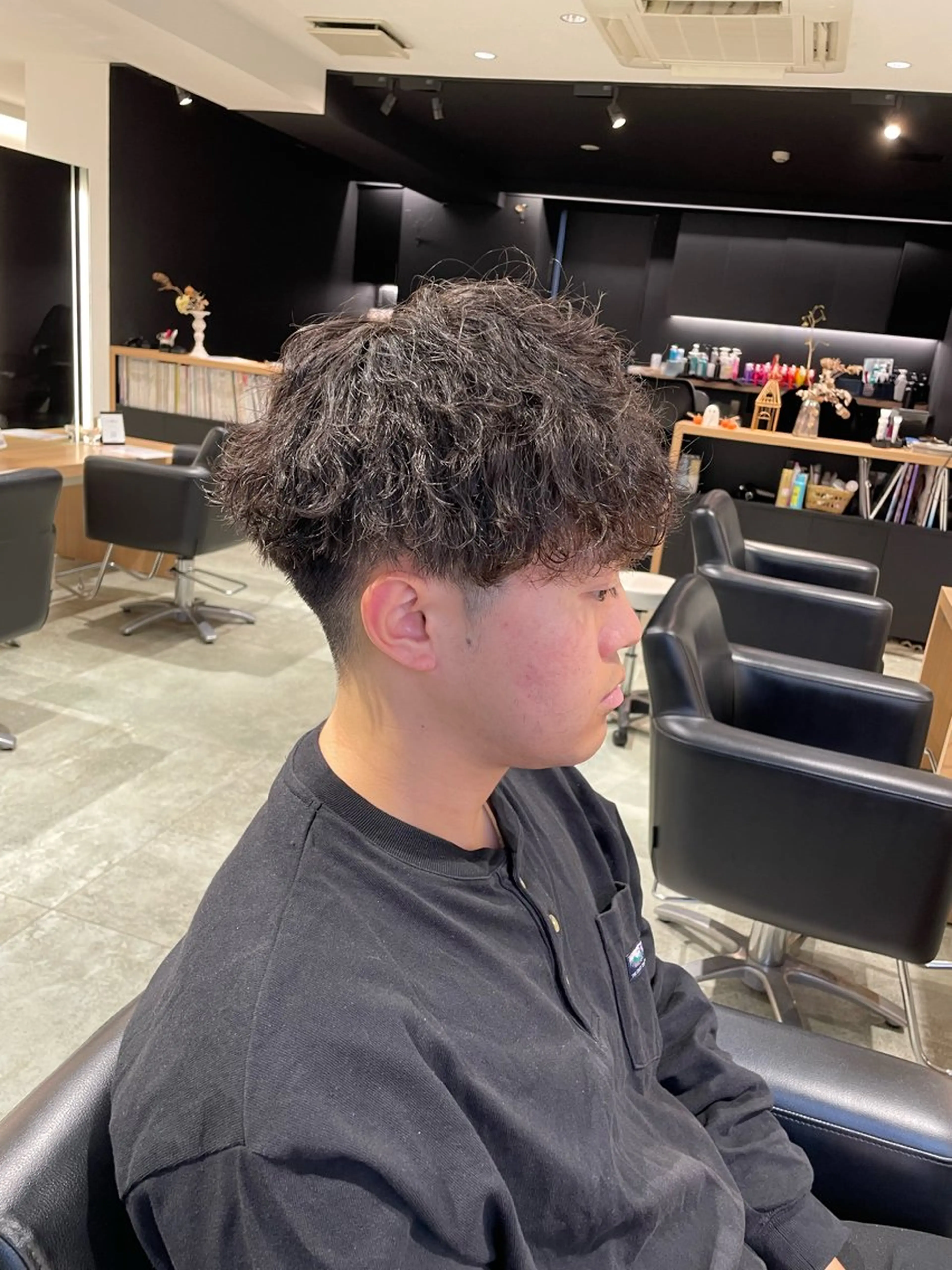 パーマ メンズ 刈り上げ 長町/酸性ストレート /曲がる縮毛矯正のヘアスタイル