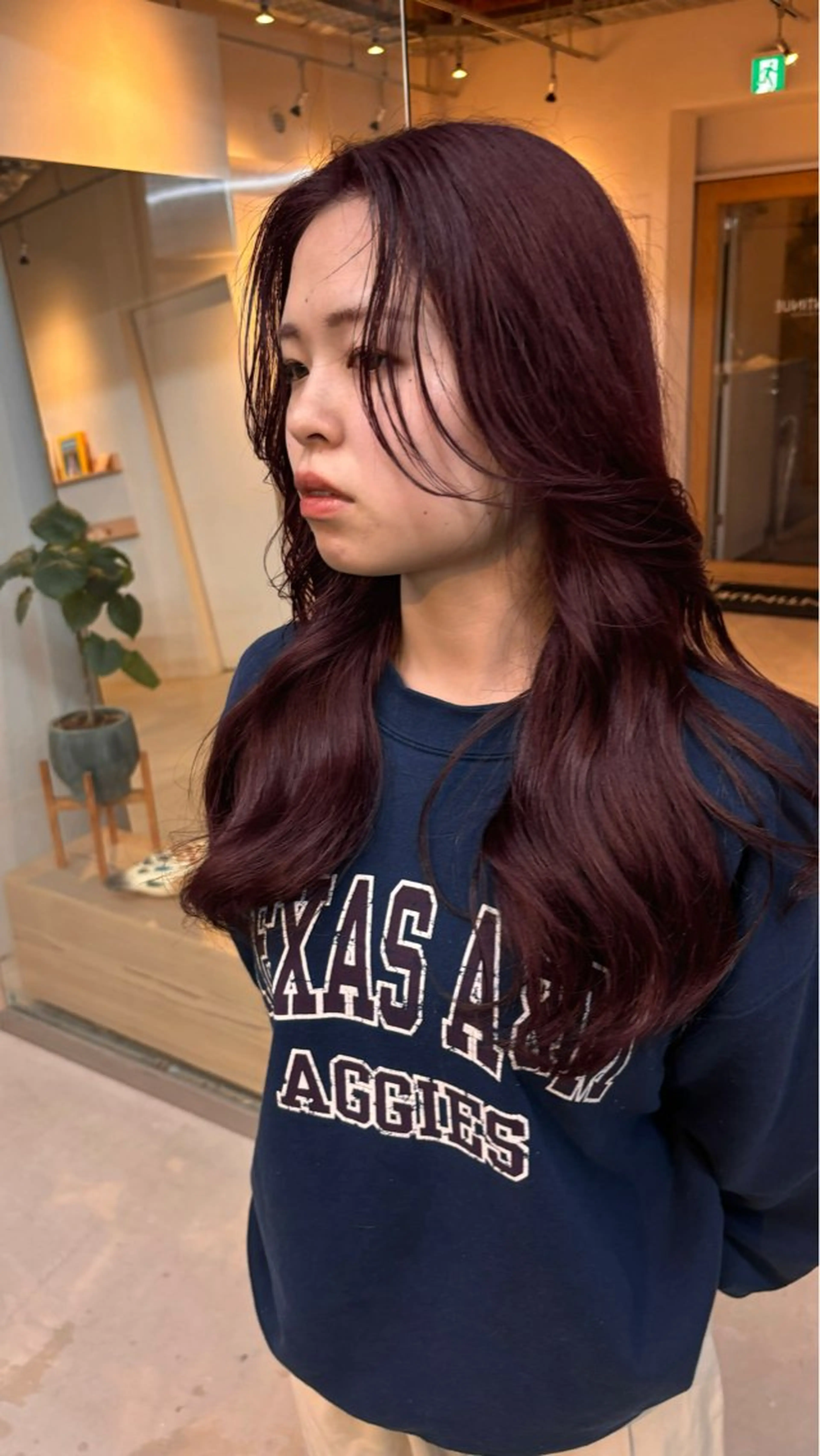 カラー ブリーチ ブリーチなしカラー レッドカラー 暖色/透明感カラー かずきのヘアスタイル