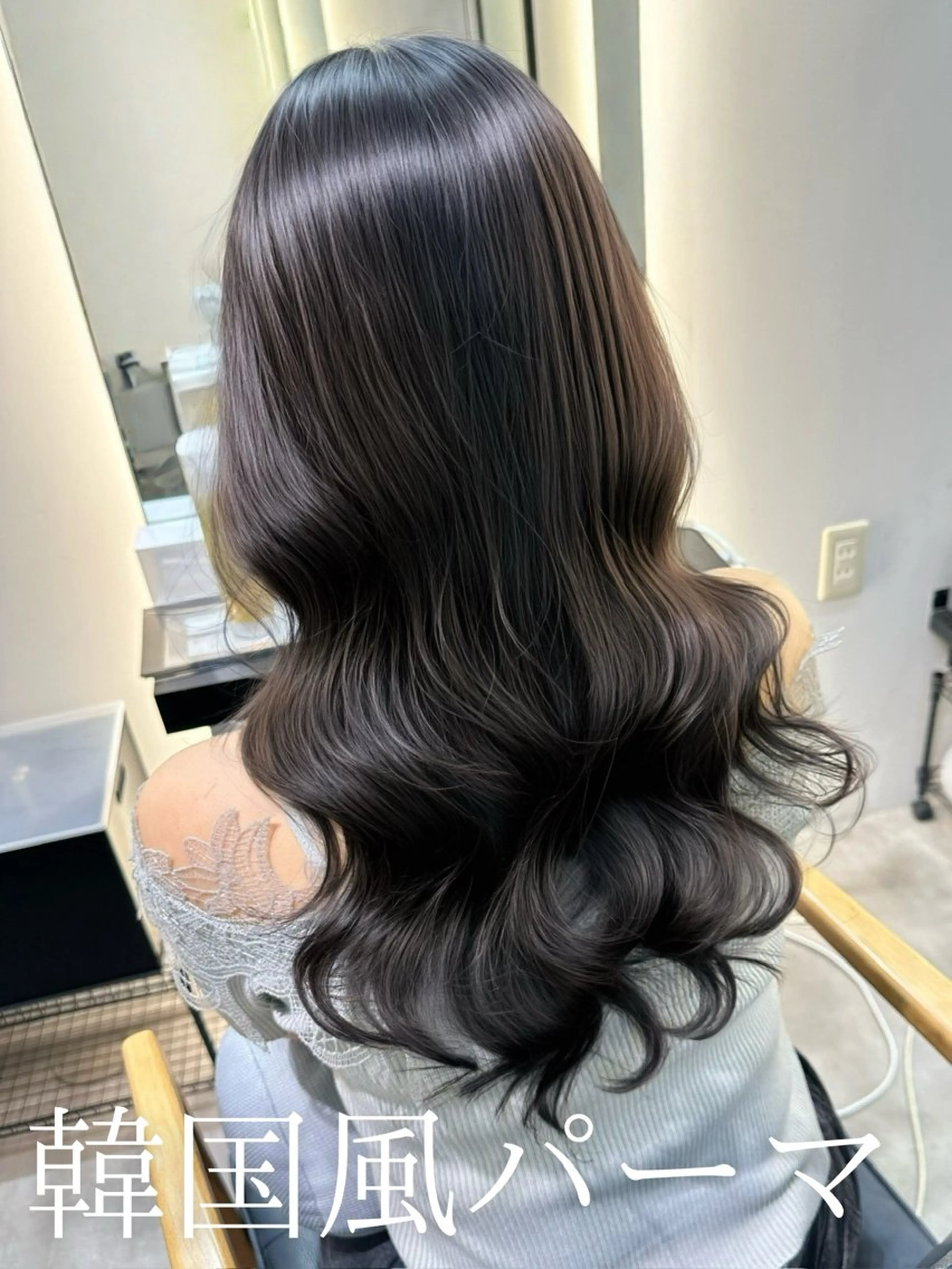 セミロング パーマ 韓国風パーマ/ 韓国ヘア/大森千寛のヘアスタイル