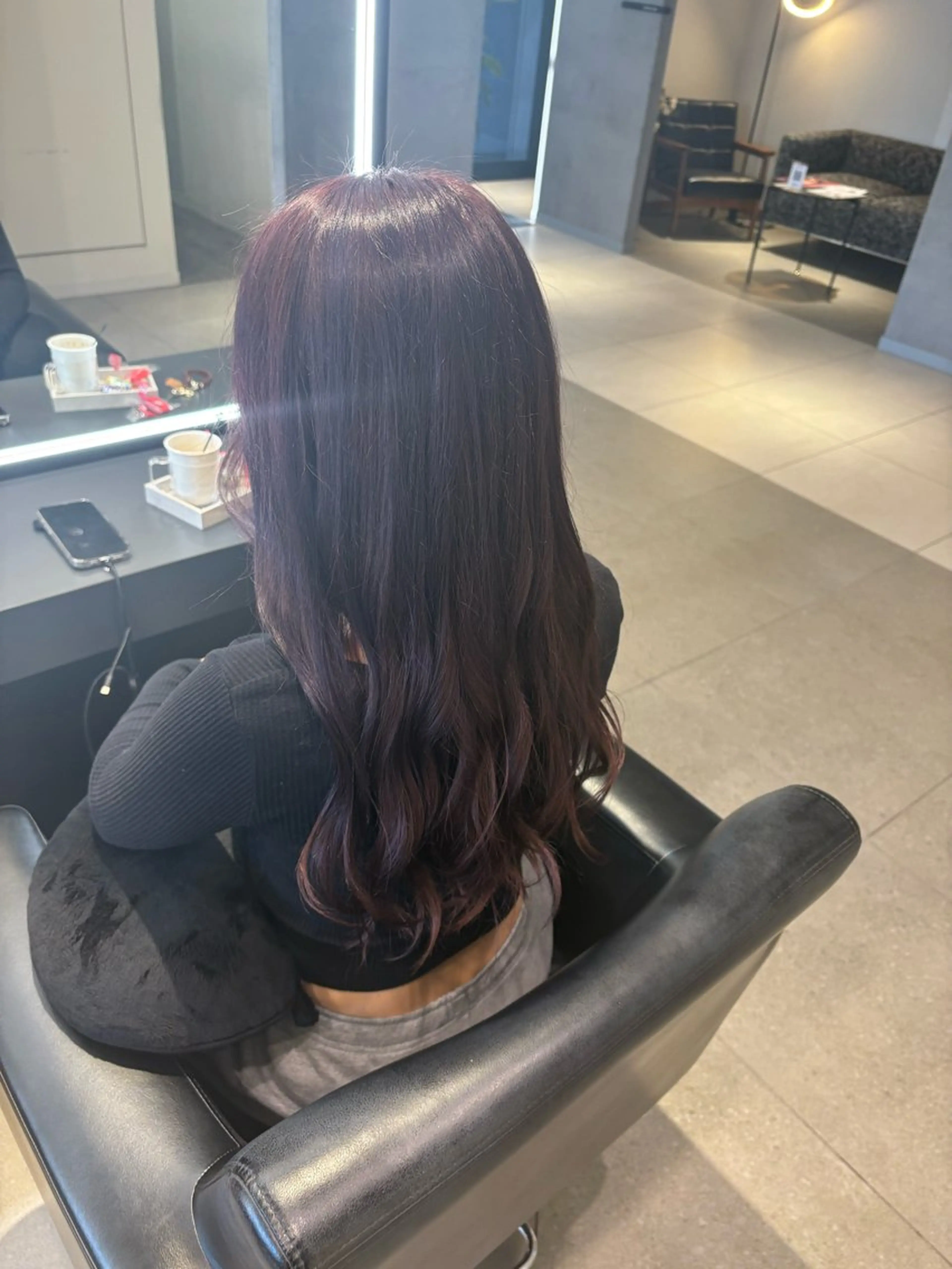 ロング カラー レッドカラー ERII /伏見 カットモデル募集中！のヘアスタイル