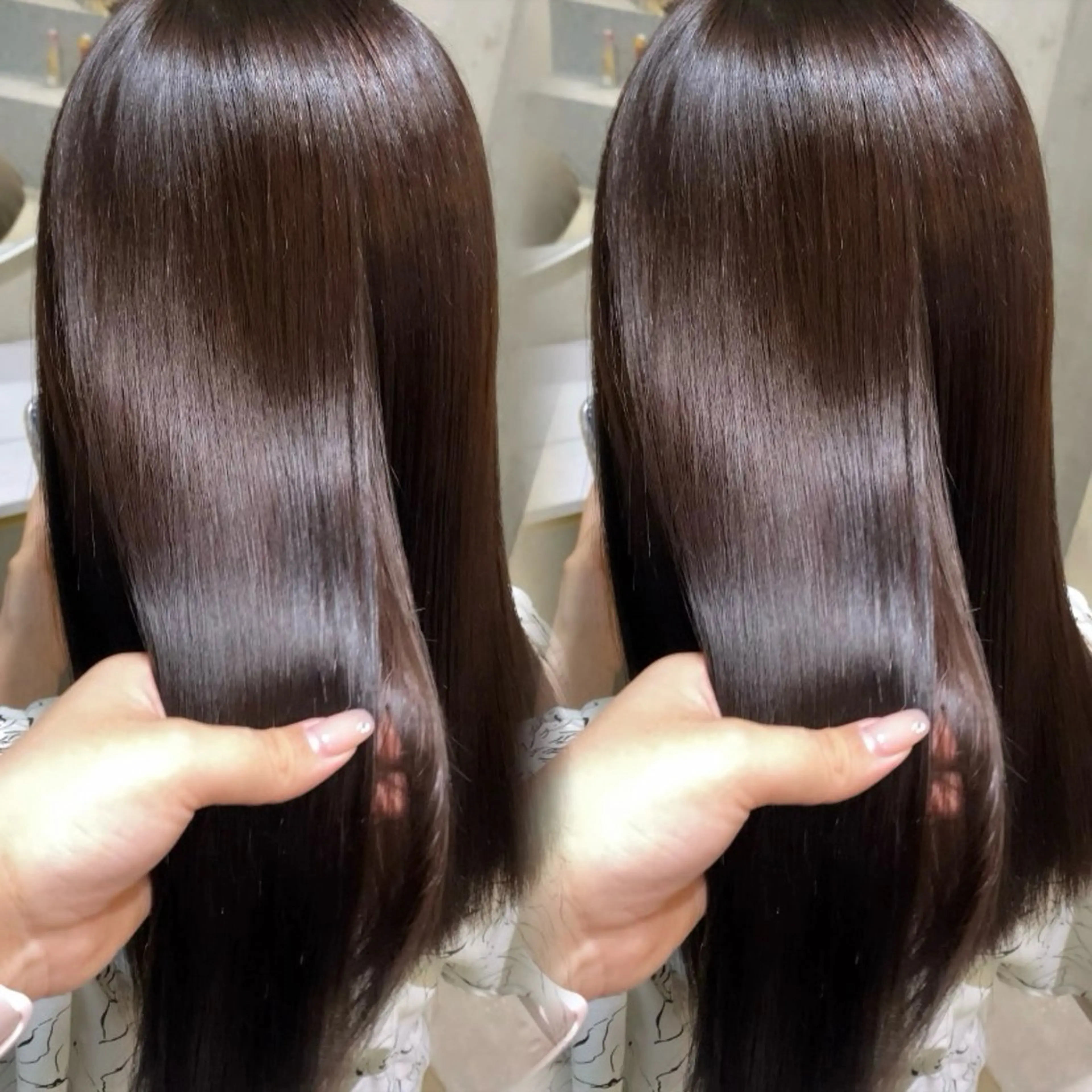 ロング 縮毛矯正 CLALAsakae ♡Nao🎀のヘアスタイル