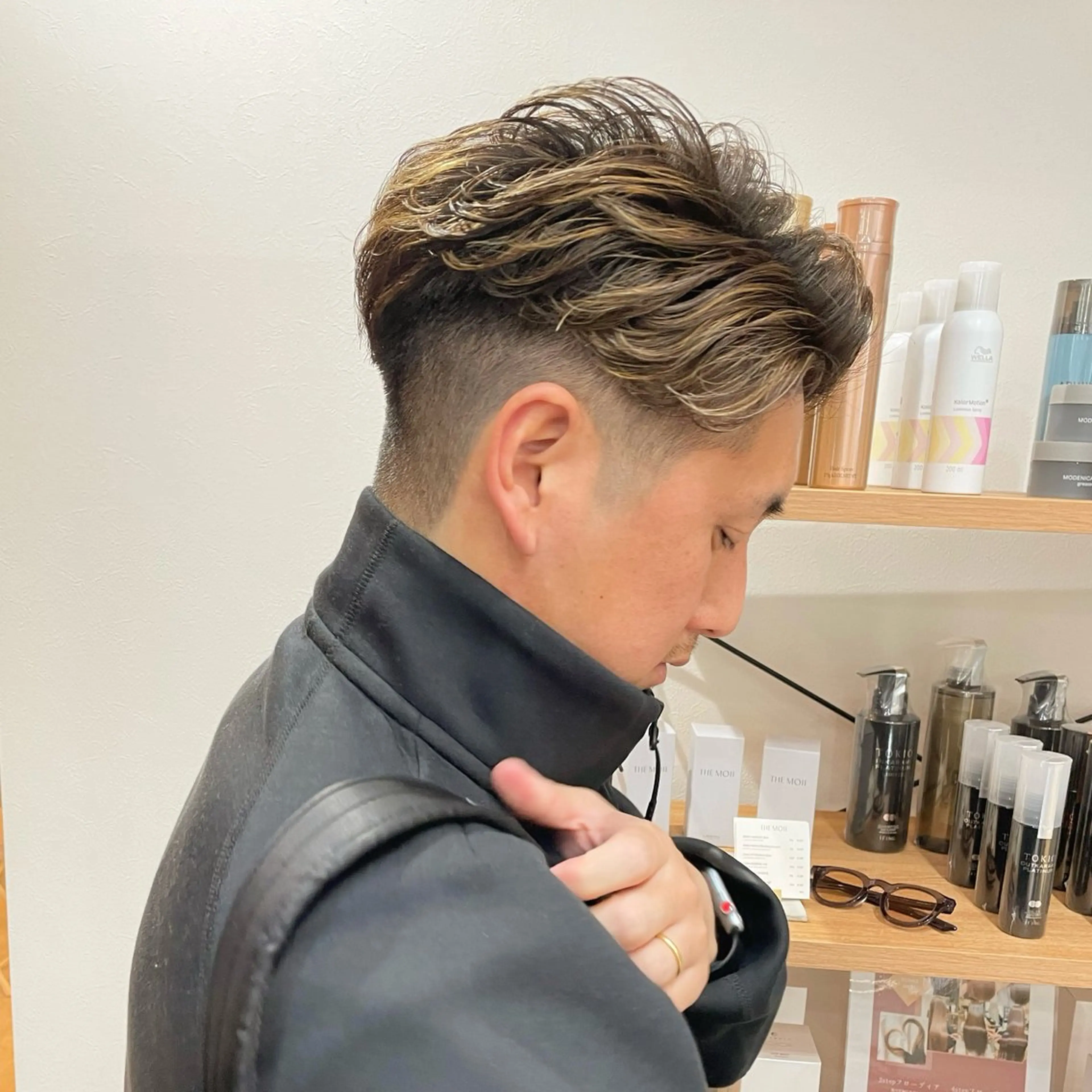 ショート メンズ メンズハイライト メンズメッシュ メンズショート ハイライト ショートヘア カット 堀江将太朗/恵比寿/ メンズカットのヘアスタイル