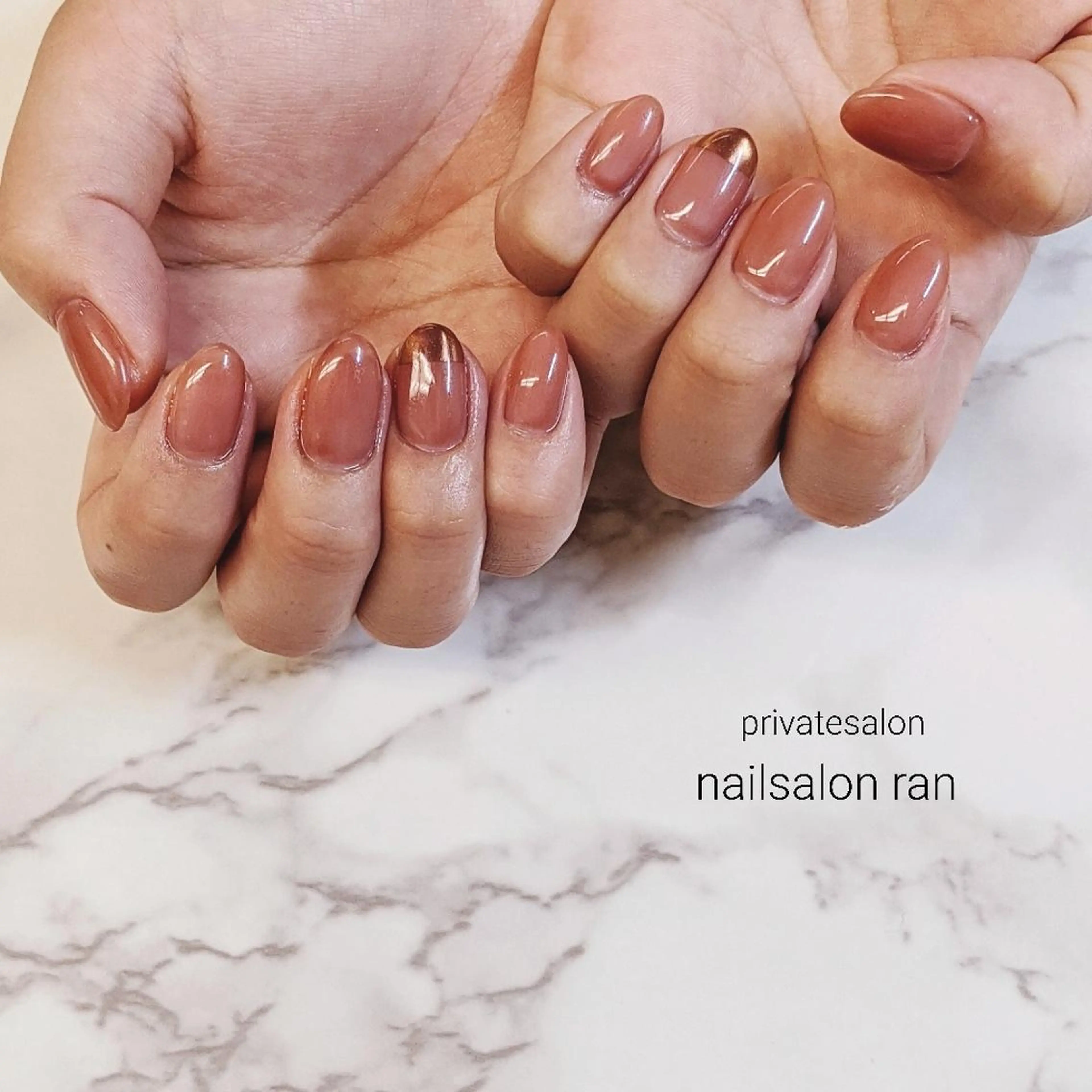 ネイル ニュアンスネイル nailsalon ranのネイルデザイン