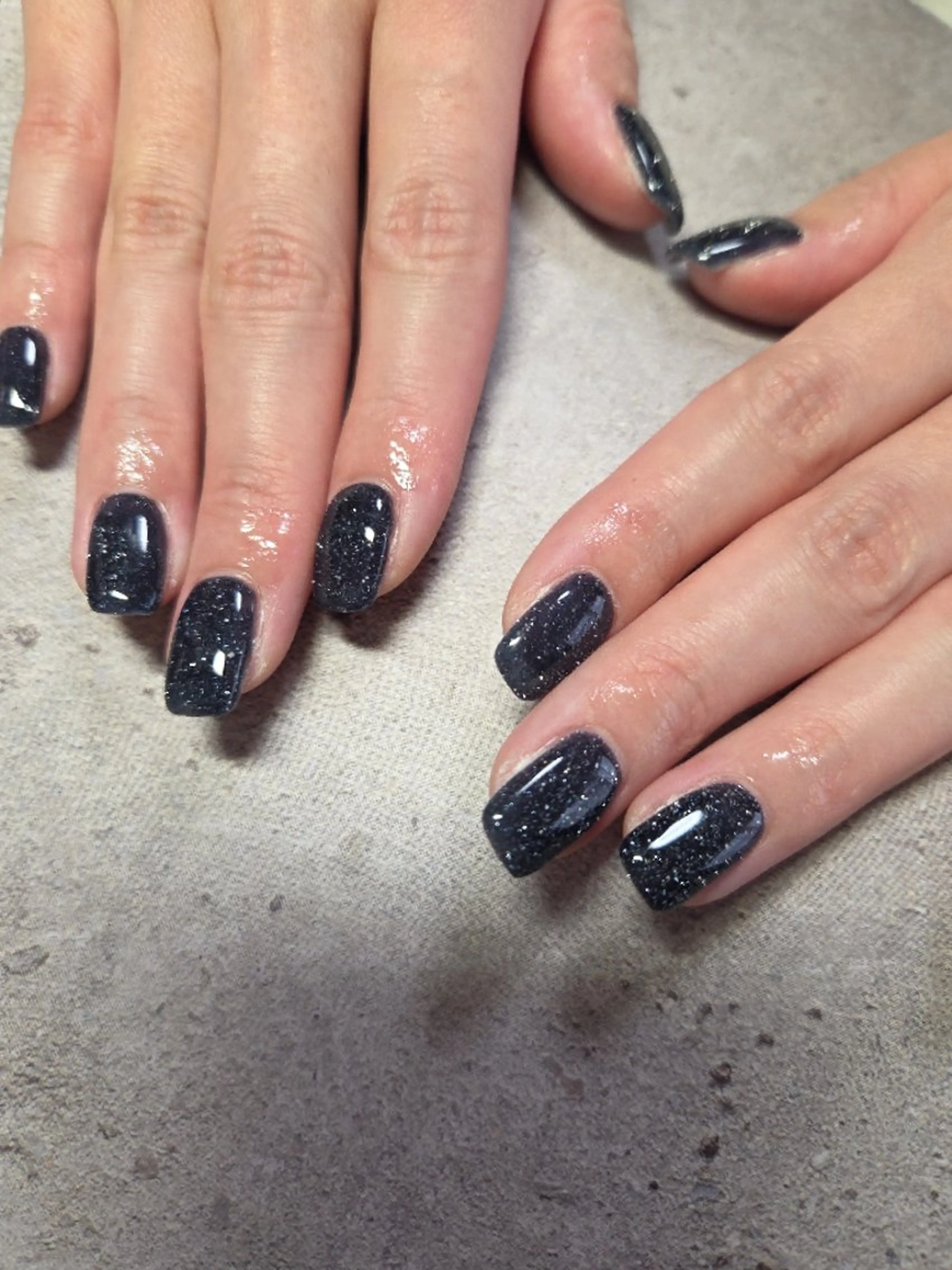 ネイル アートネイル フラッシュネイル ハート キラキラネイル マグネットネイル ハンドネイル flure de neige yukiのネイルデザイン