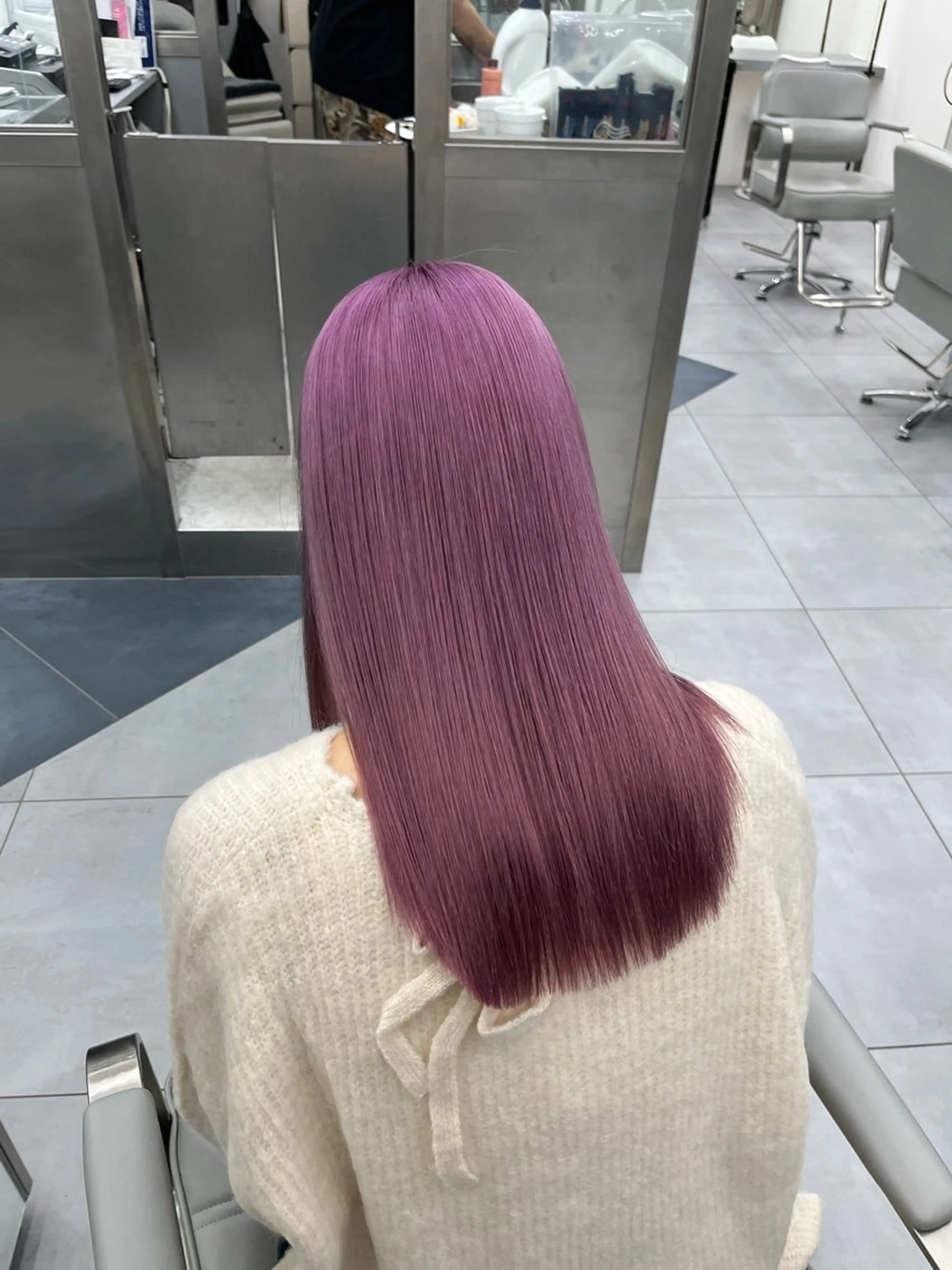 ミディアム カラー ヘアアレンジ ハイトーン/透明感/ レイヤー/かずや🦁のヘアスタイル