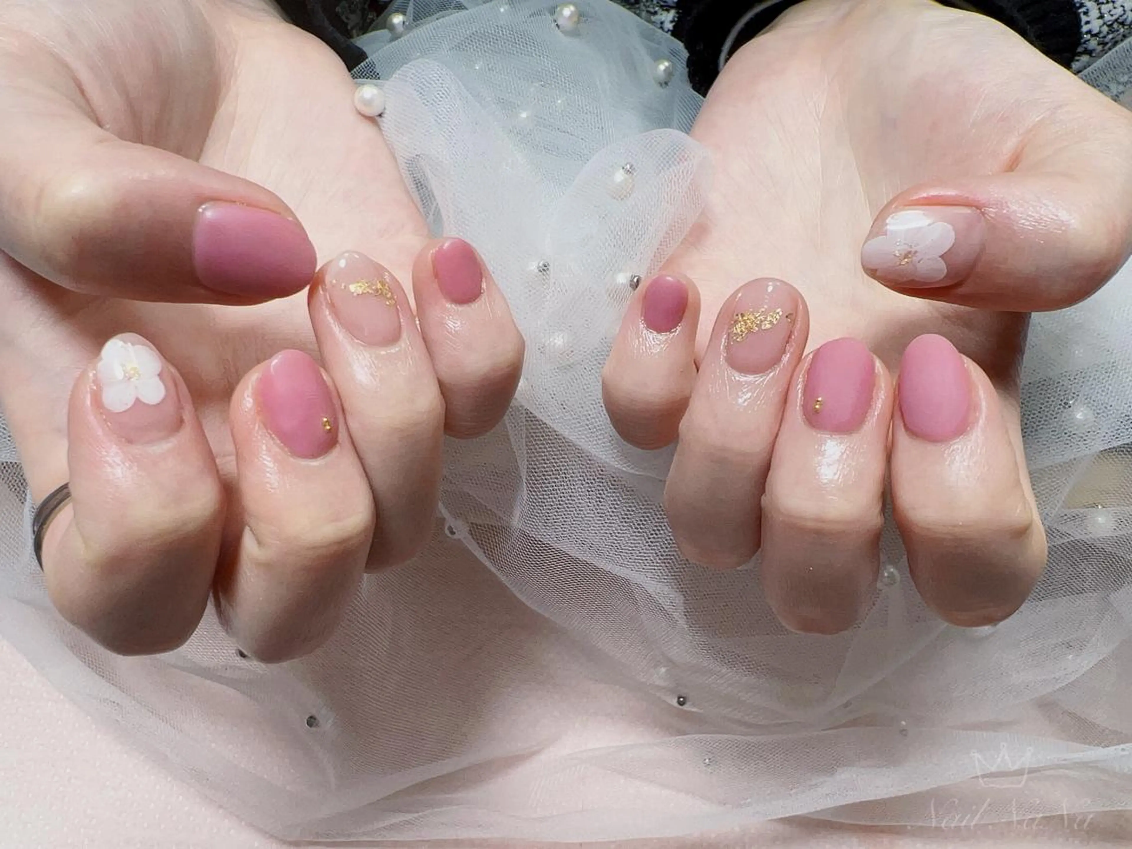 ショート カラー ネイル ハンドネイル Nail NaNaのネイルデザイン