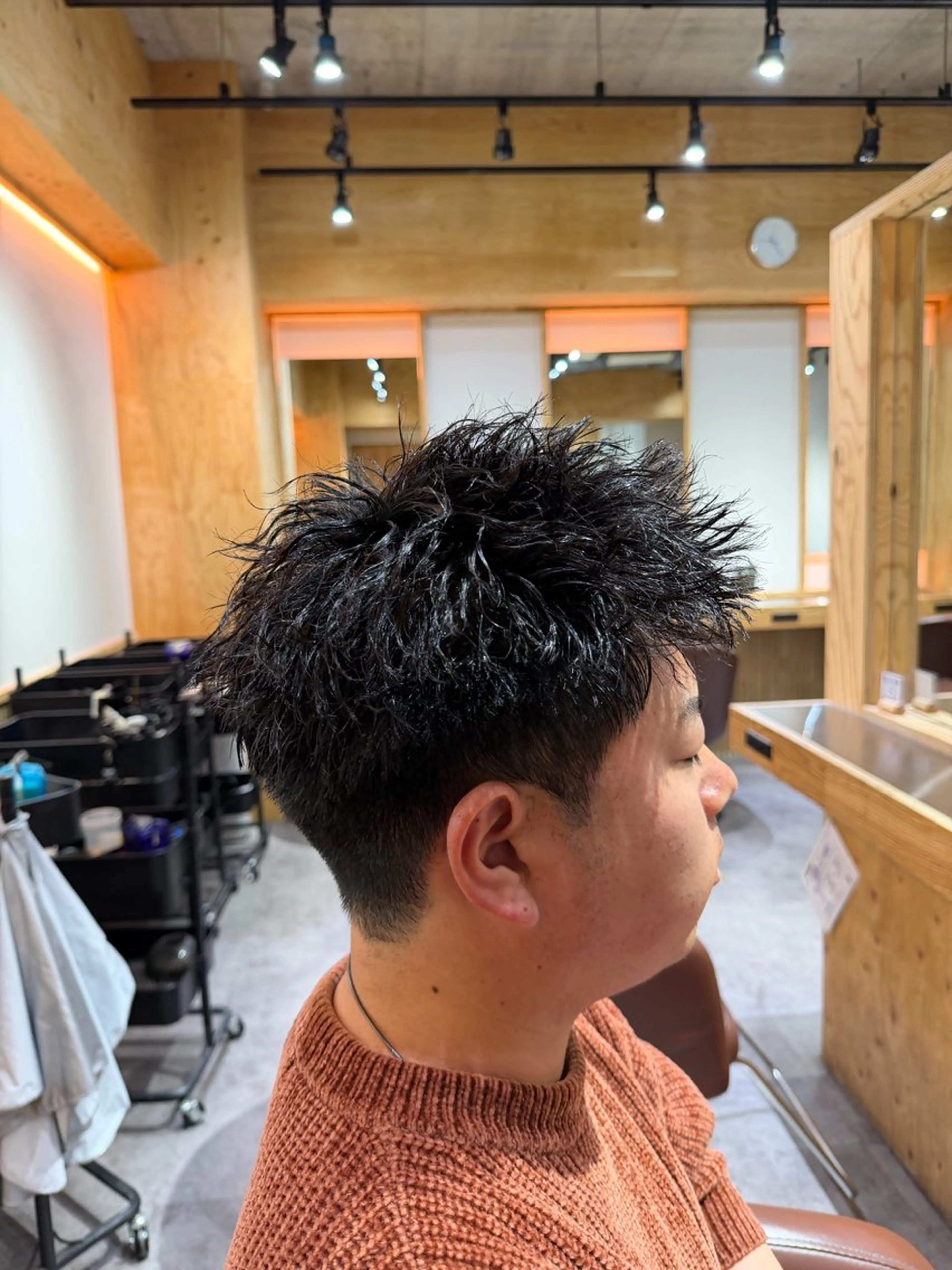 パーマ メンズ カット パーマ パーマ特別価格🔥 宇宙のヘアスタイル