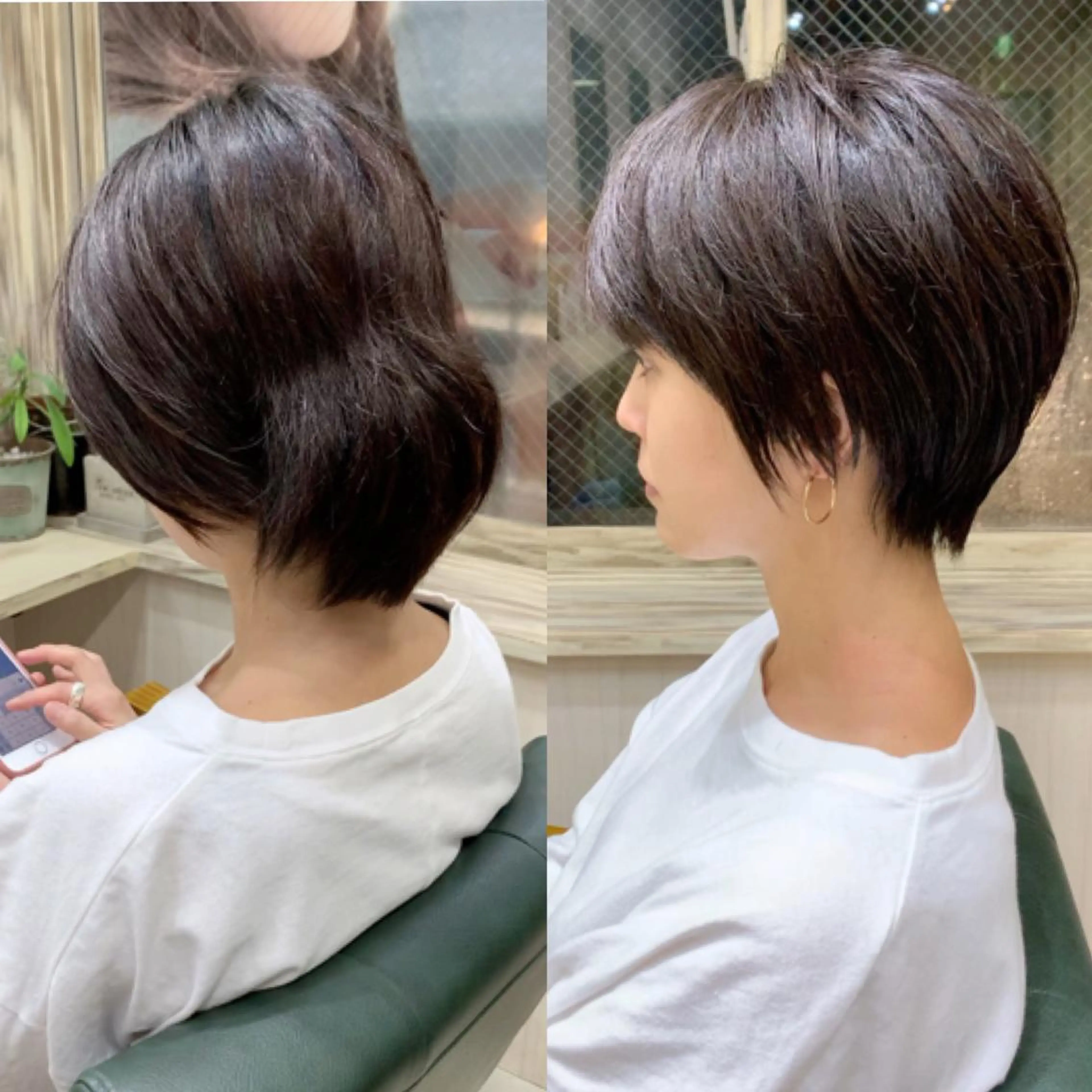 ショート ショートヘア ヘアレスキュー カプラ所属・【全部無料🙇】 おがわようしんのヘアスタイル