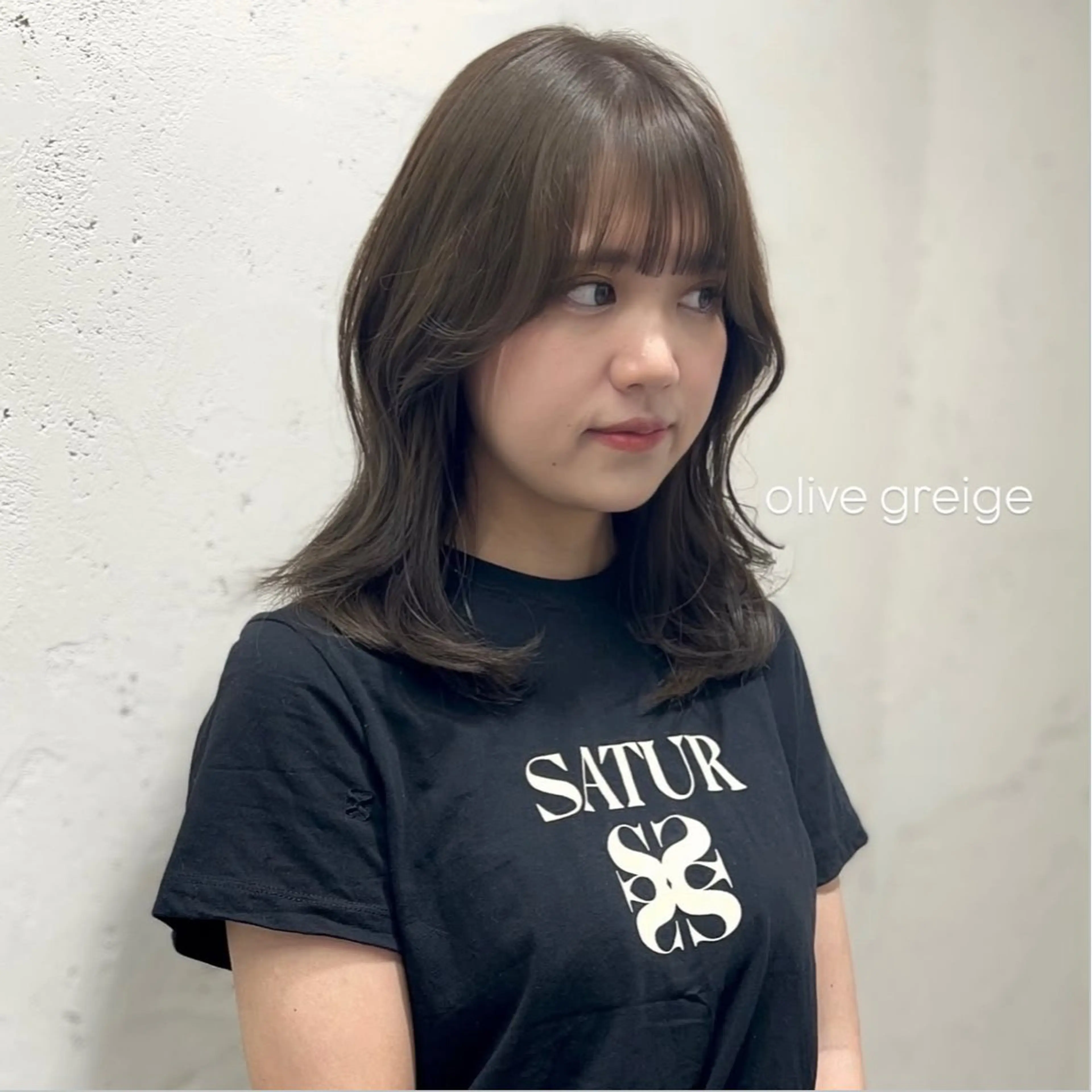 ミディアム カラー EMANON梅田店所属・前川 朋香のヘアスタイル