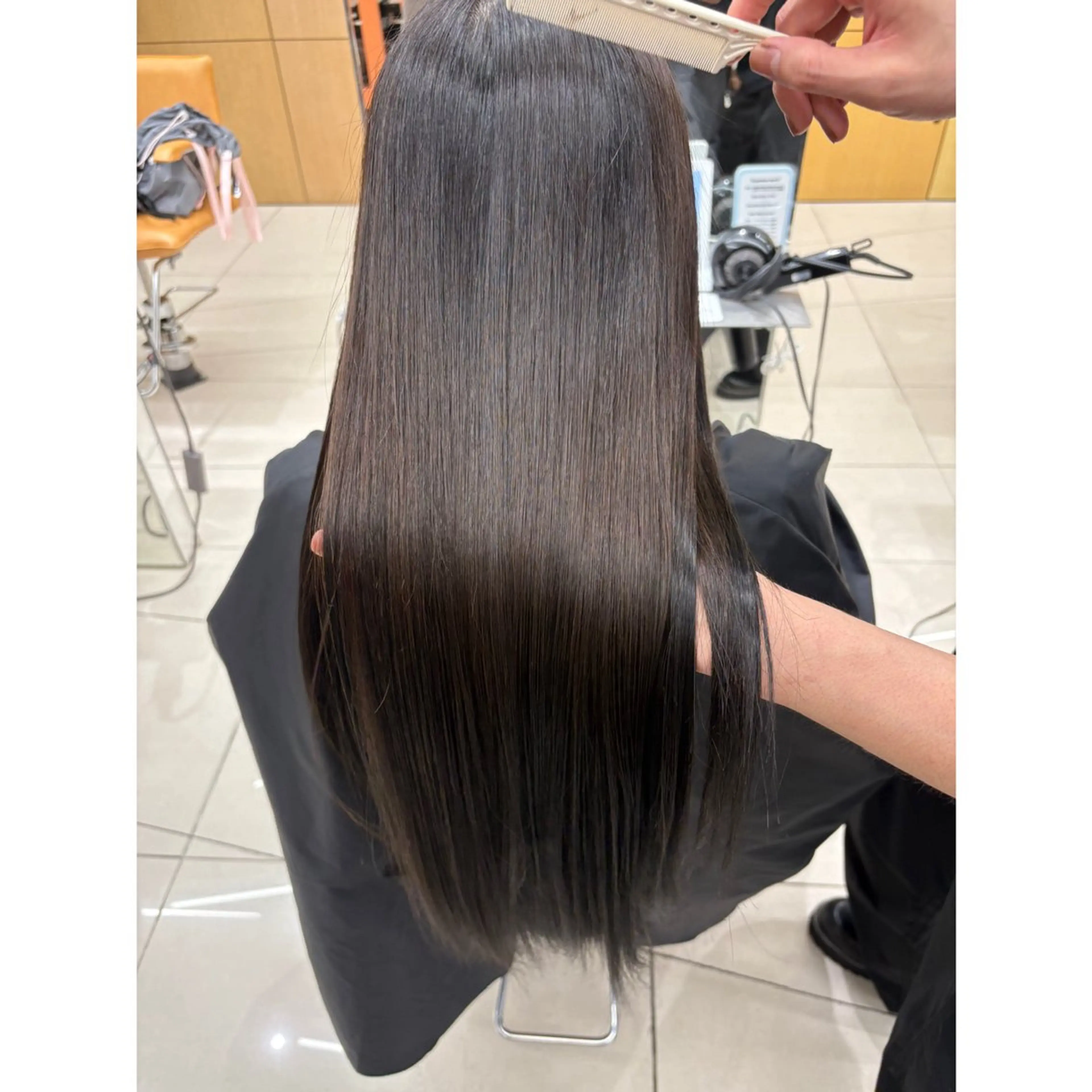 ロング カット ヘアカラー トリートメント 桒原 知教のヘアスタイル