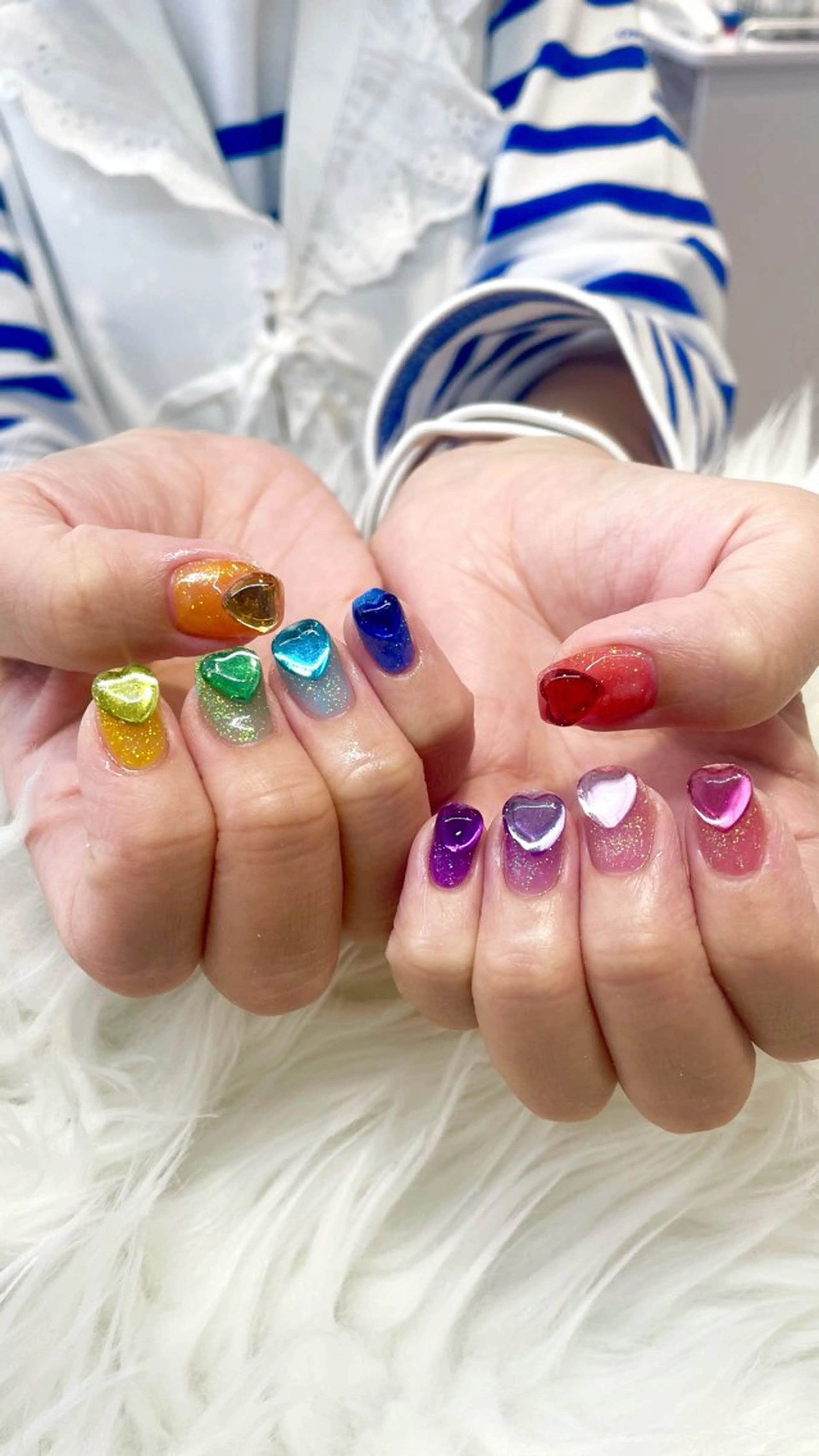 ネイル 持ち込み ハンドネイル 新井 ひなののネイルデザイン