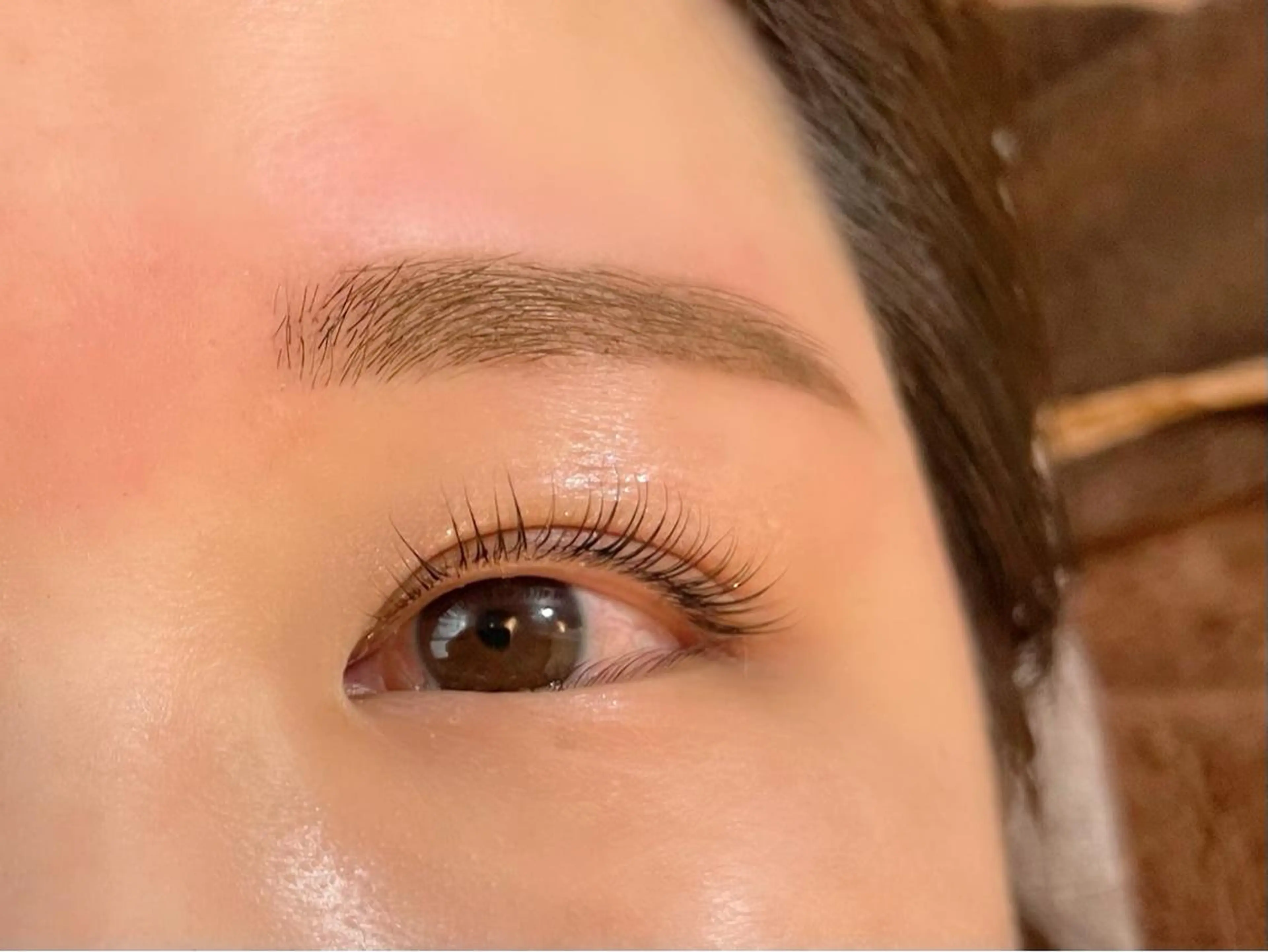 マツエク・マツパ 目尻長め パリジェンヌラッシュリフト 荒木 香のマツエク・マツパデザイン