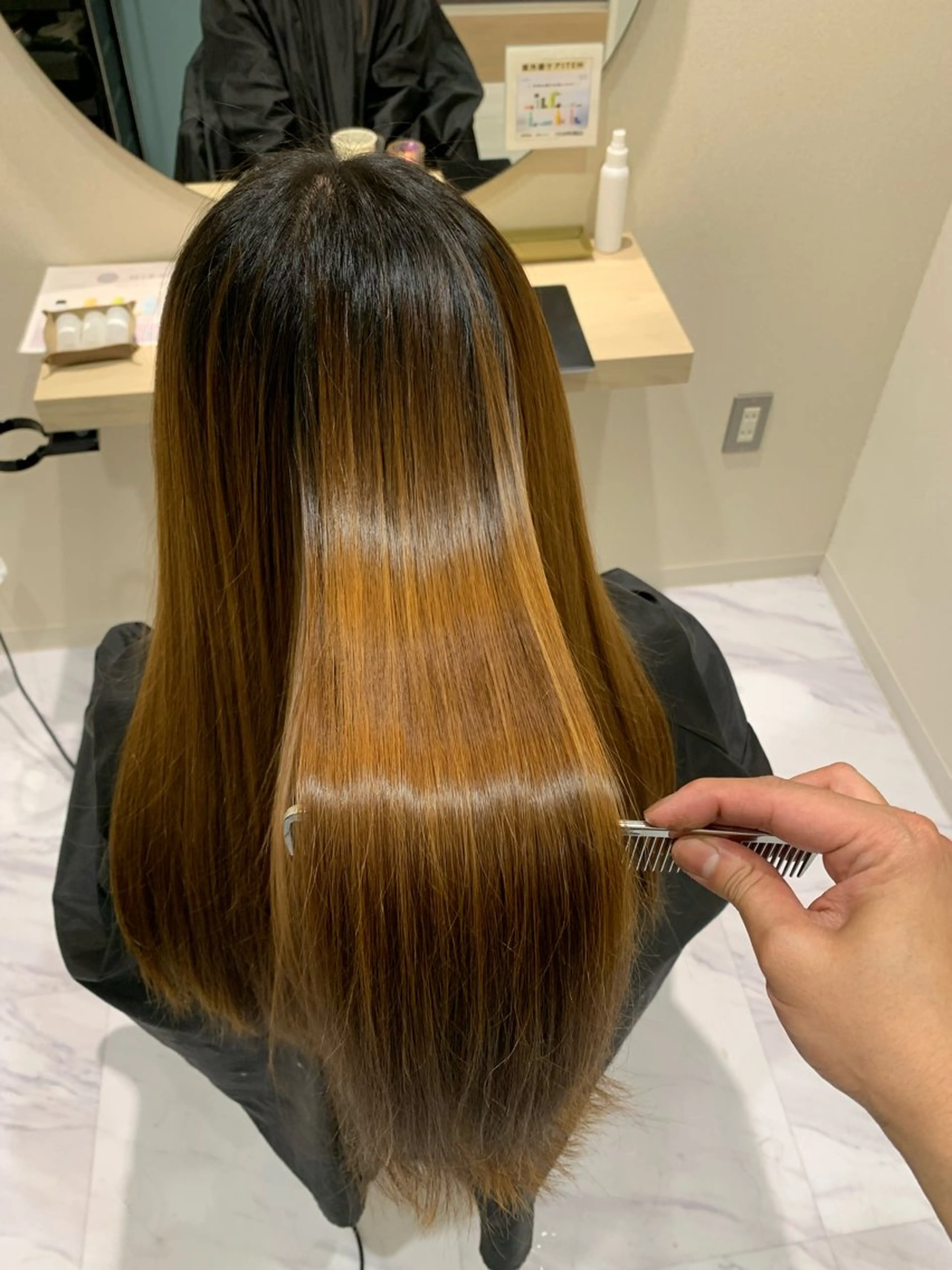 セミロング カット ヘアカラー トリートメント 丹野 圭太のヘアスタイル