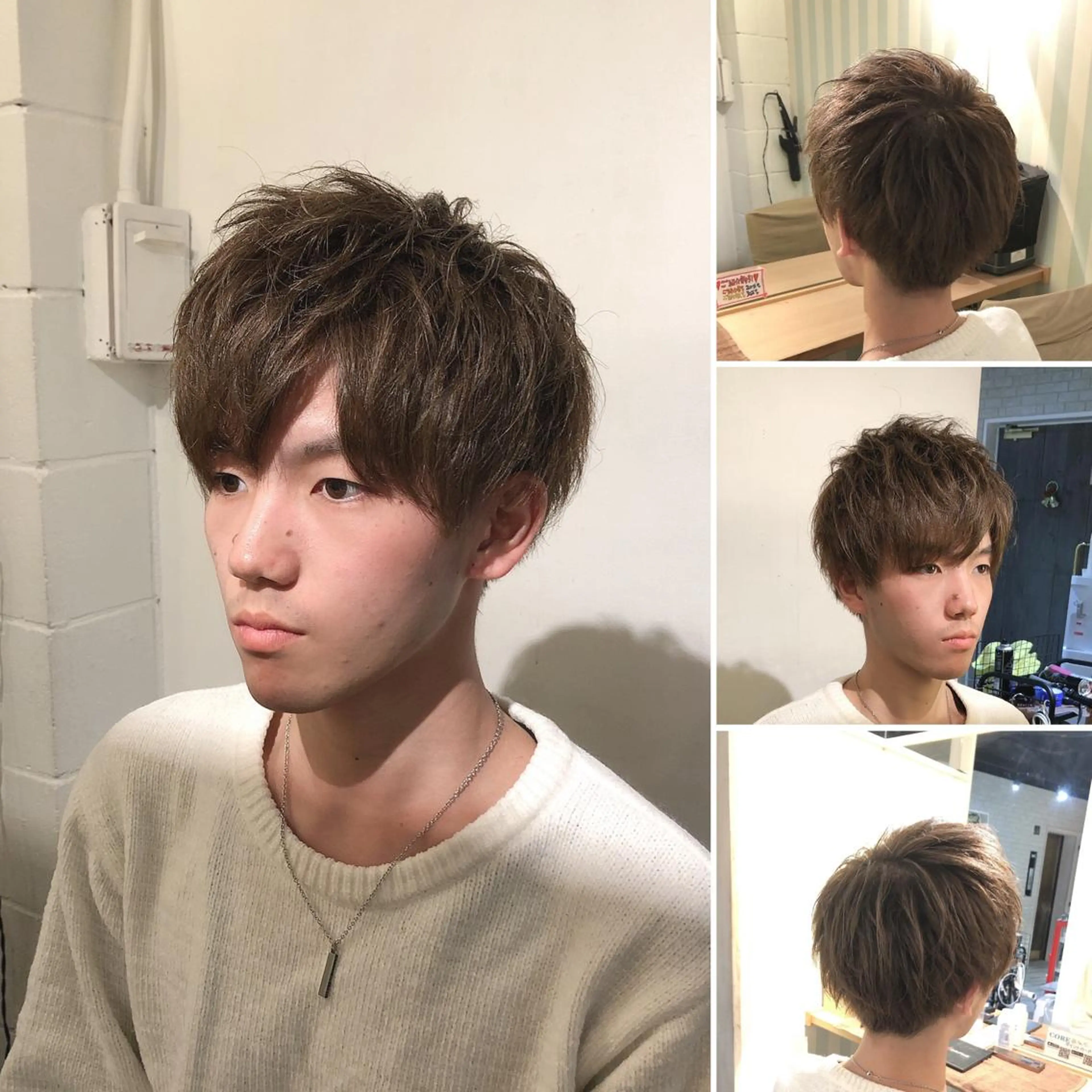 ショート カラー メンズ 薮 恵一のヘアスタイル
