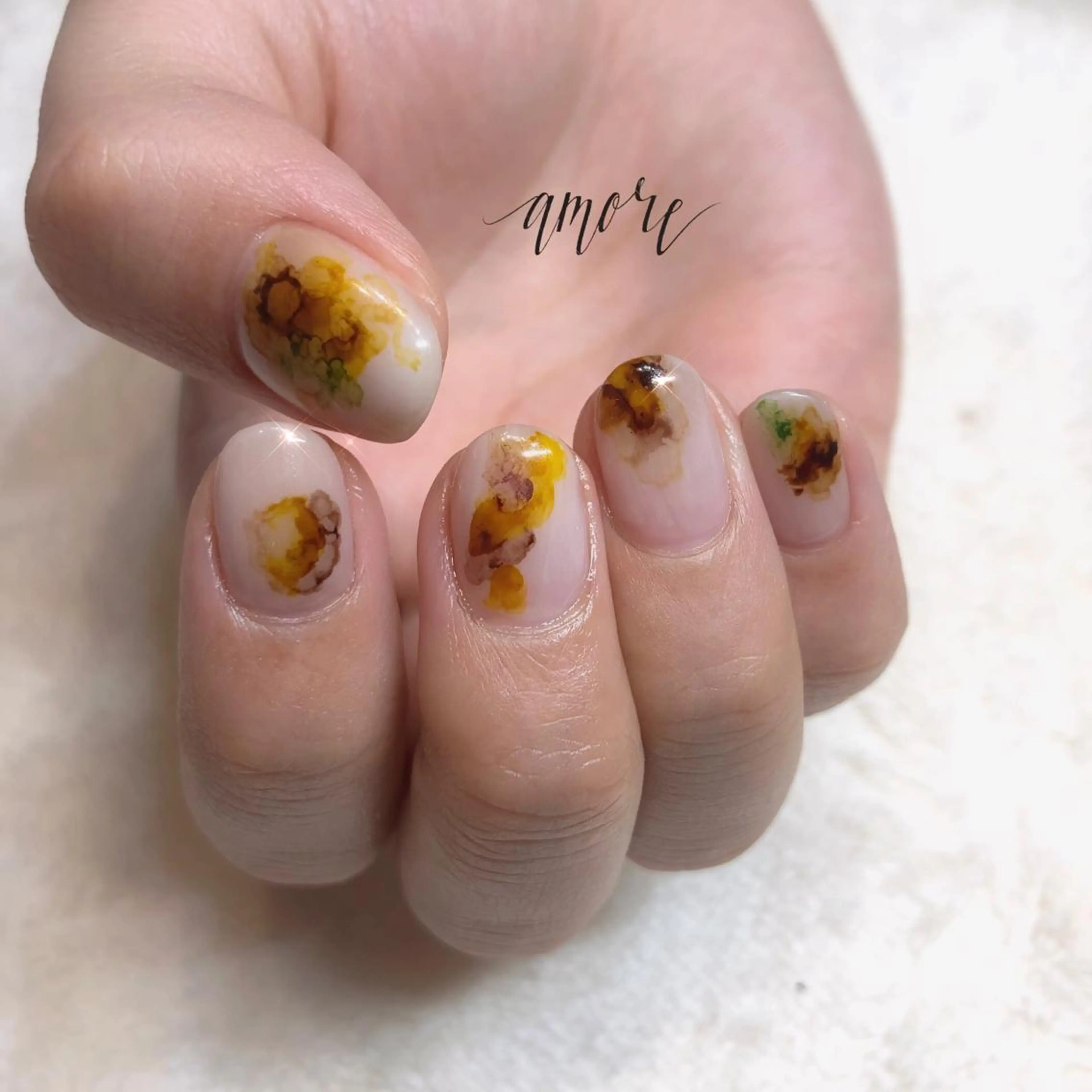 ネイル ジェルネイル ニュアンスネイル 春ネイル You kyehwaのネイルデザイン