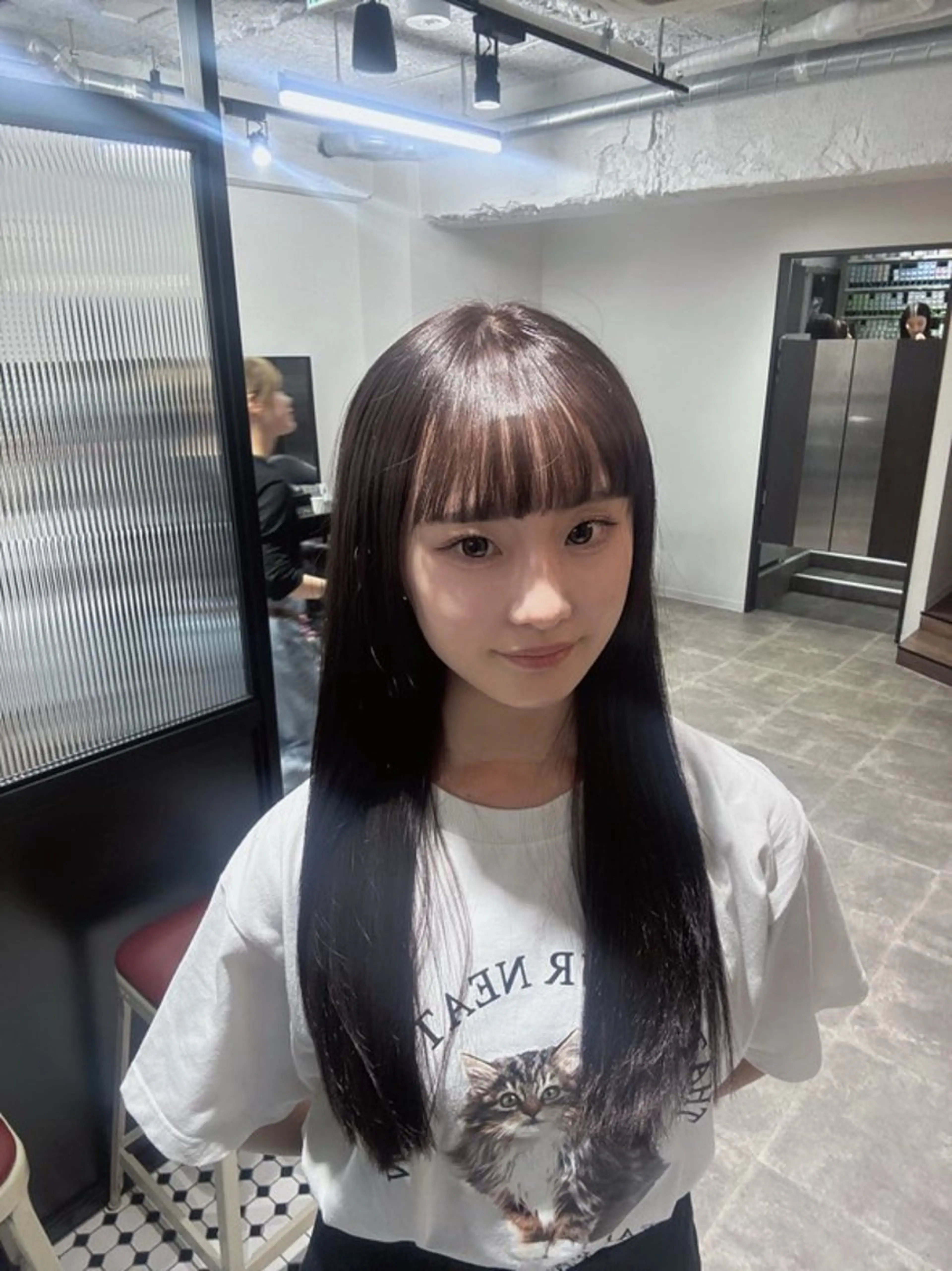 ロング カラー 韓国/トレンド レイヤー【101】のヘアスタイル