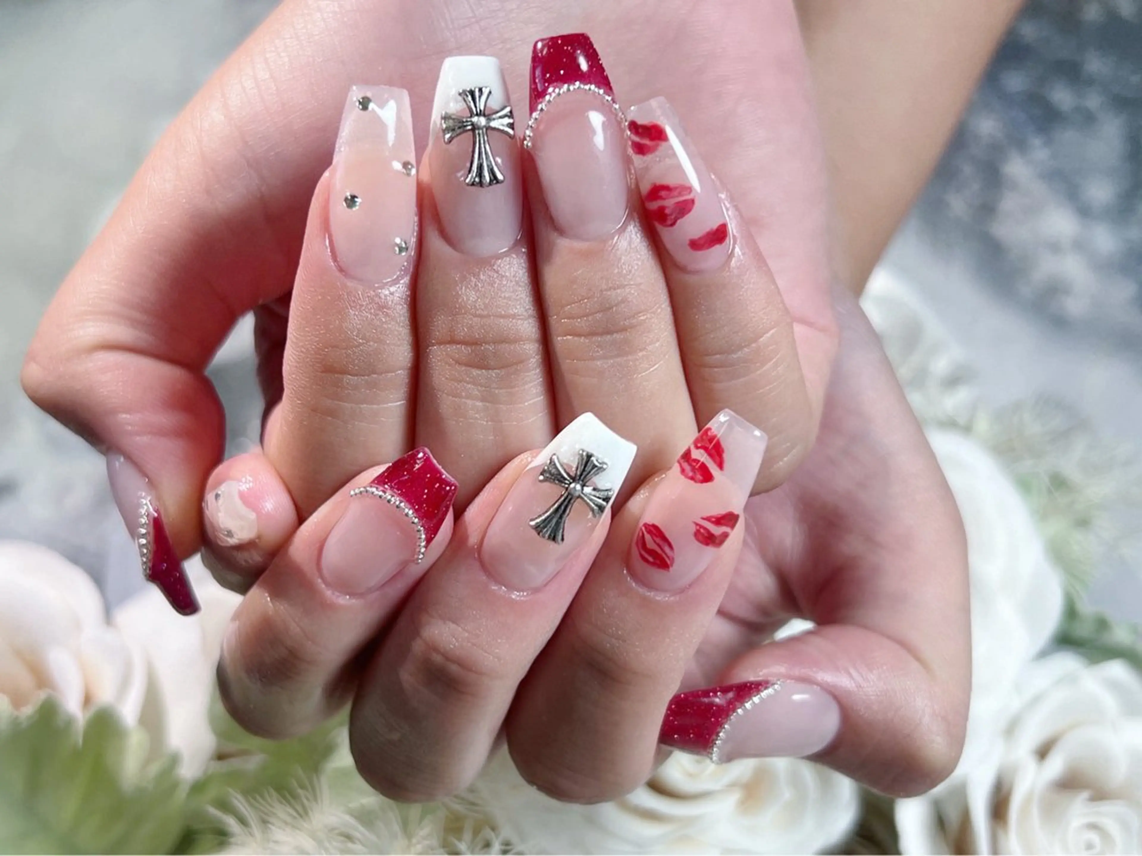 ネイル ロングネイル 持ち込み スカルプネイル ワンホンネイル ハンドネイル Painty所属・Painty nailのネイルデザイン