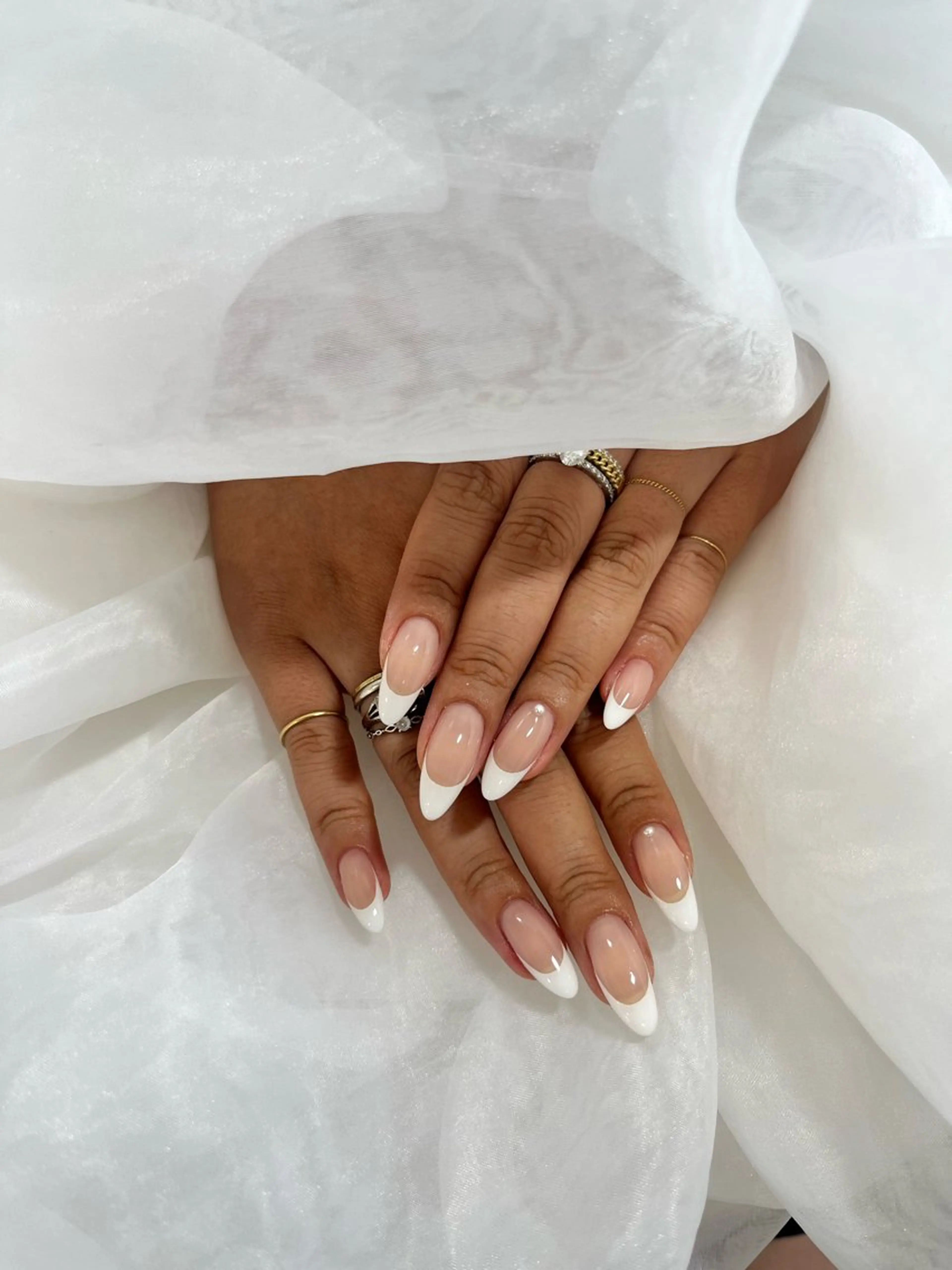 ネイル フレンチネイル ハンドネイル 松本 ゆみかのネイルデザイン