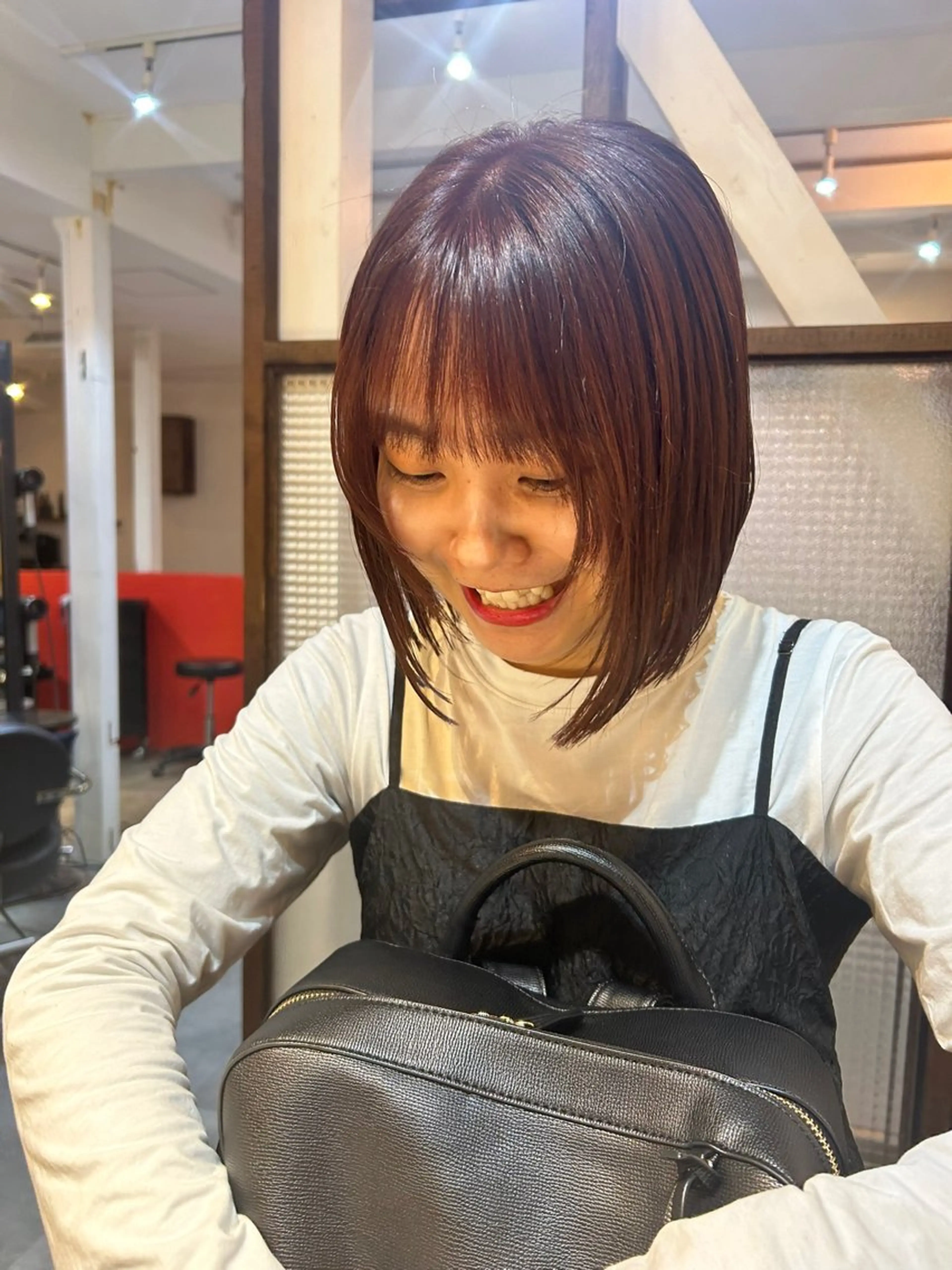 ミディアム ヘアカラー MOMOKA💫 YARD【学芸大学】のヘアスタイル