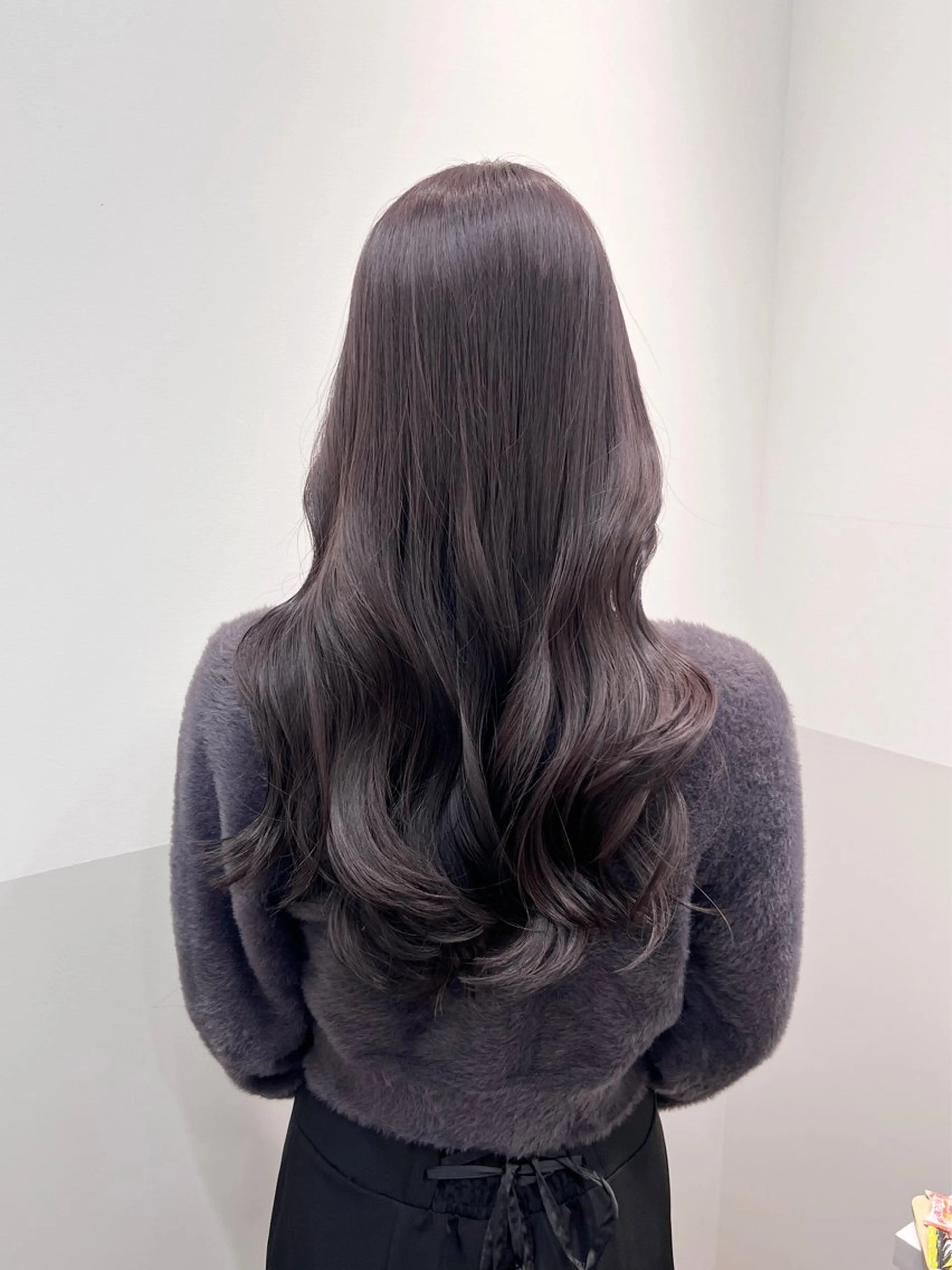 ロング カラー ヘアアレンジ ブリーチ ダブルカラー ラベンダーカラー ブリーチなしカラー ヘアカラー トリートメント 似合わせレイヤー/ 美髪縮毛矯正/ミナエのヘアスタイル