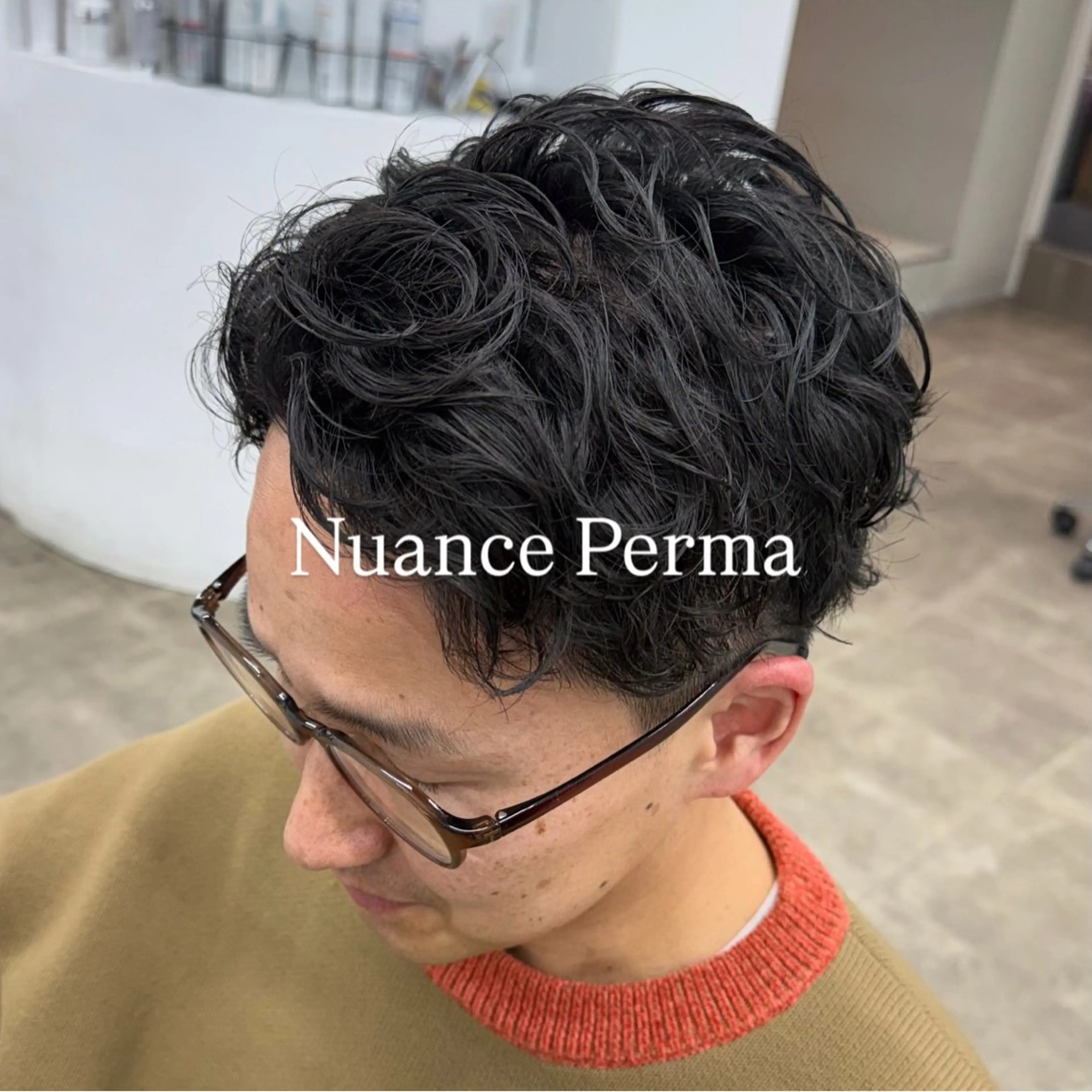ショート カット パーマ トリートメント メンズ特化美容師 🐈⬛RUNAのヘアスタイル